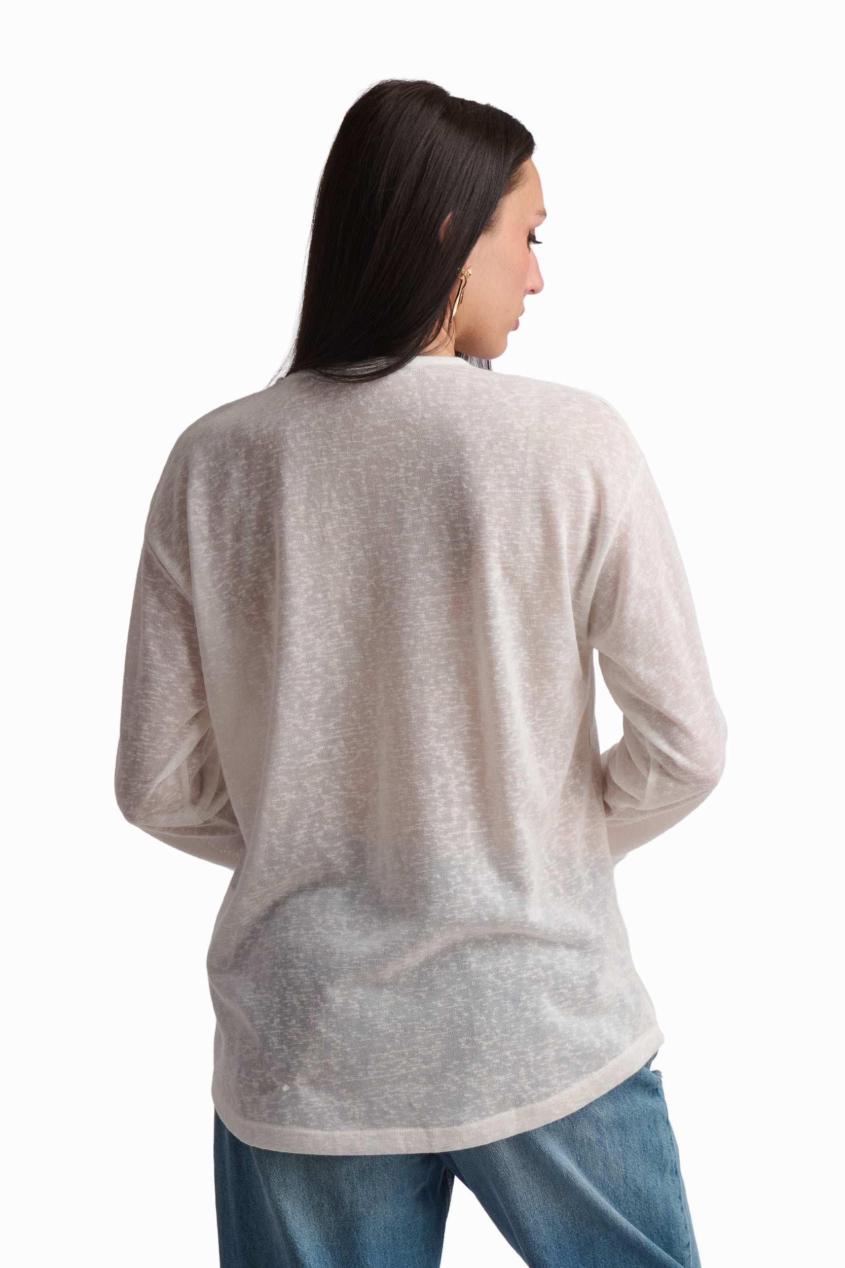 Soft Ivory Long Sleeve Top - Image 4