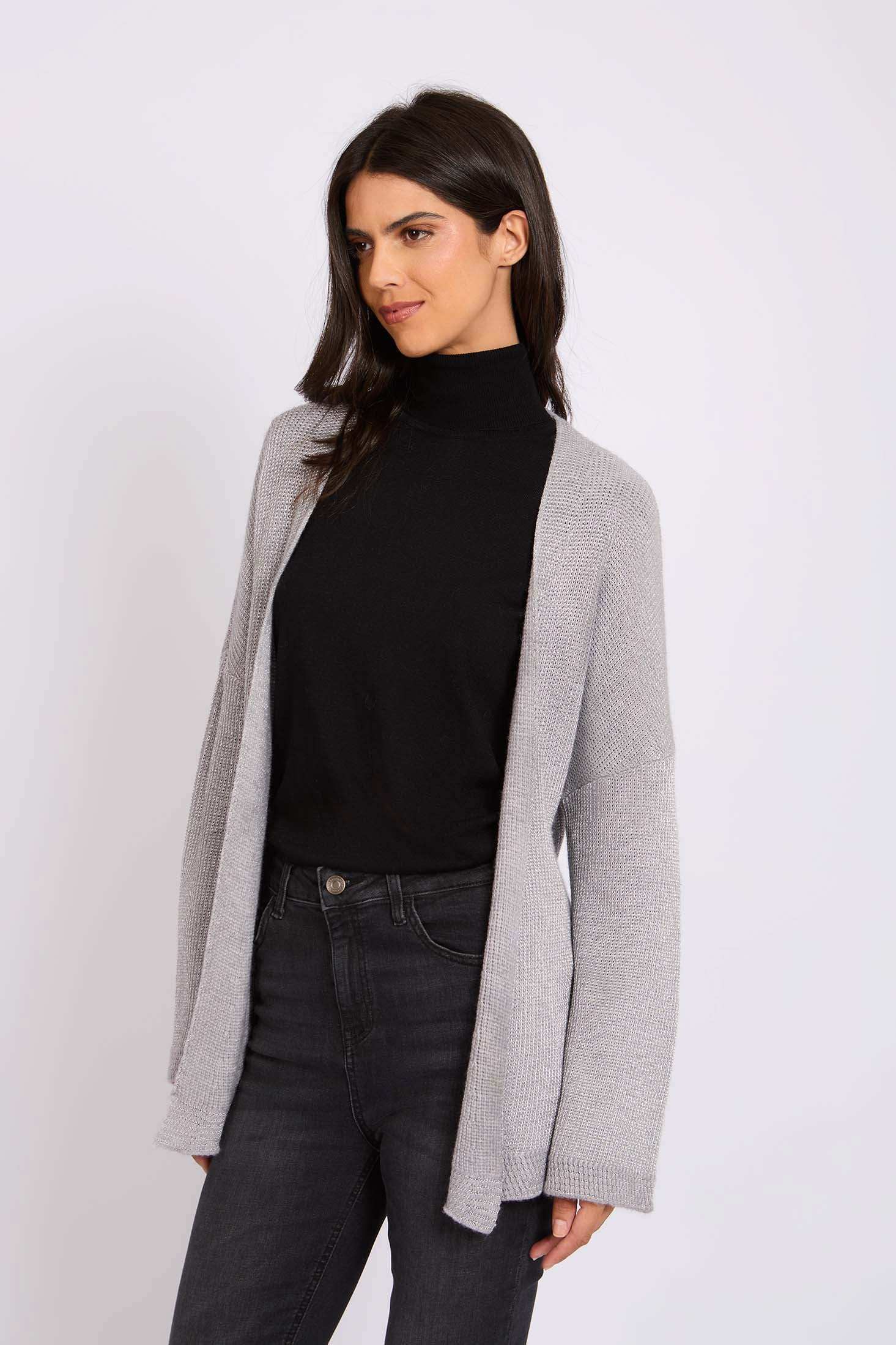 Women Regular Fit Cardigan Grey - Image 5