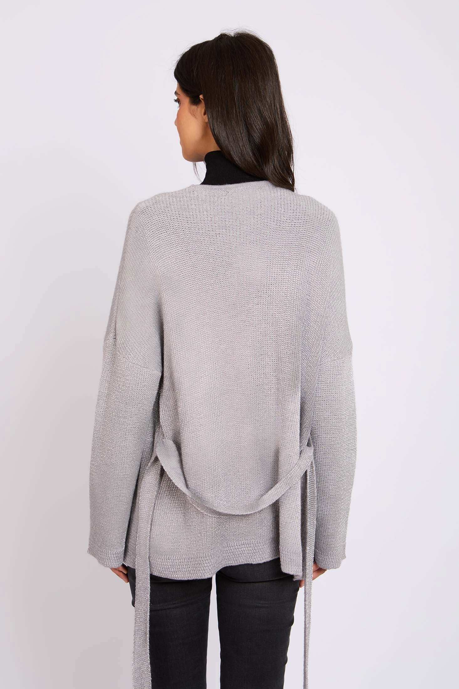 Women Regular Fit Cardigan Grey - Image 6