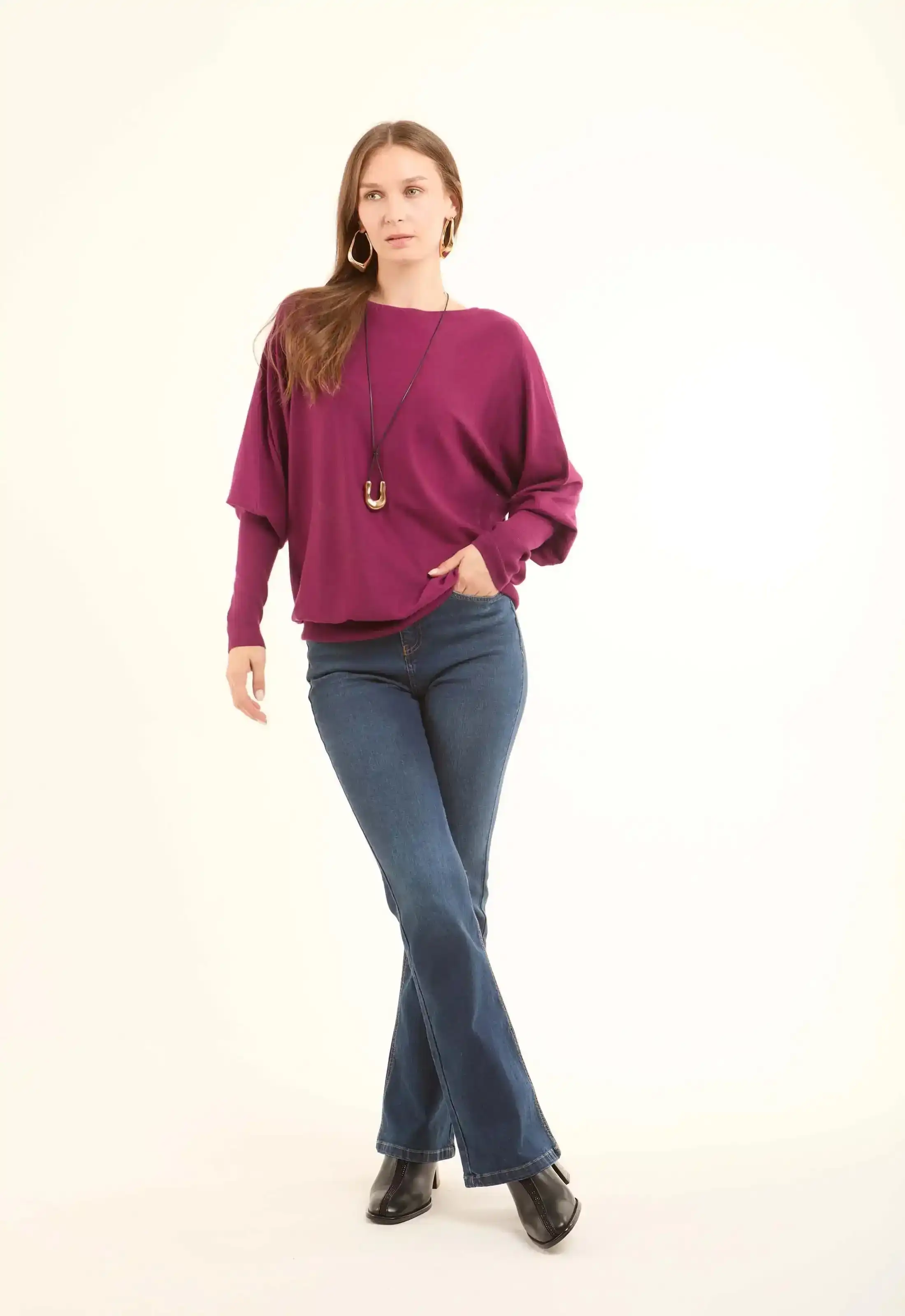 Bishop Long Sleeves Lightweight Relaxed Pullover - Image 3