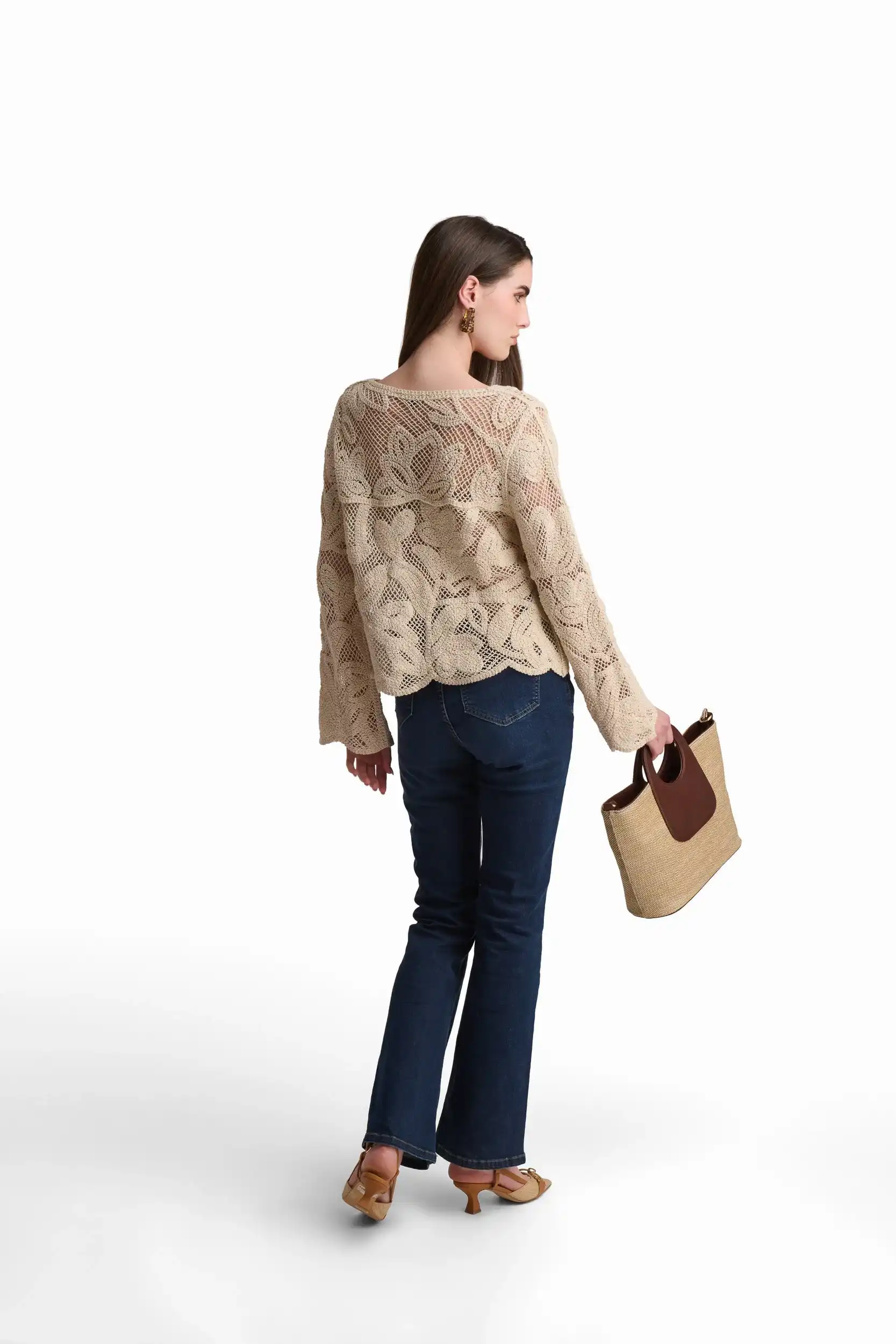 Vintage Lace Whisper Cardigan - Image 6