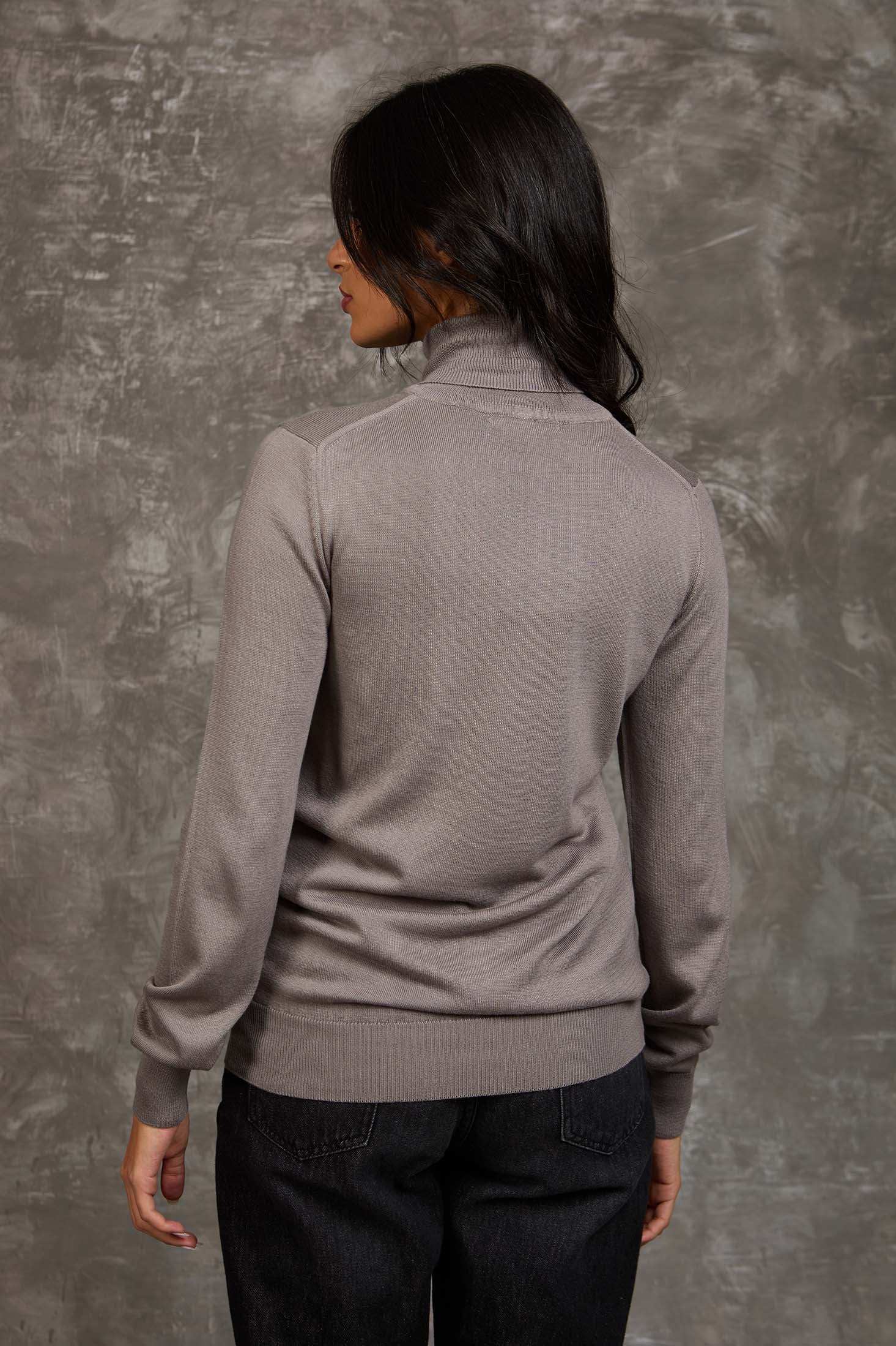 Women Regular Fit Pullover Grey - Image 4
