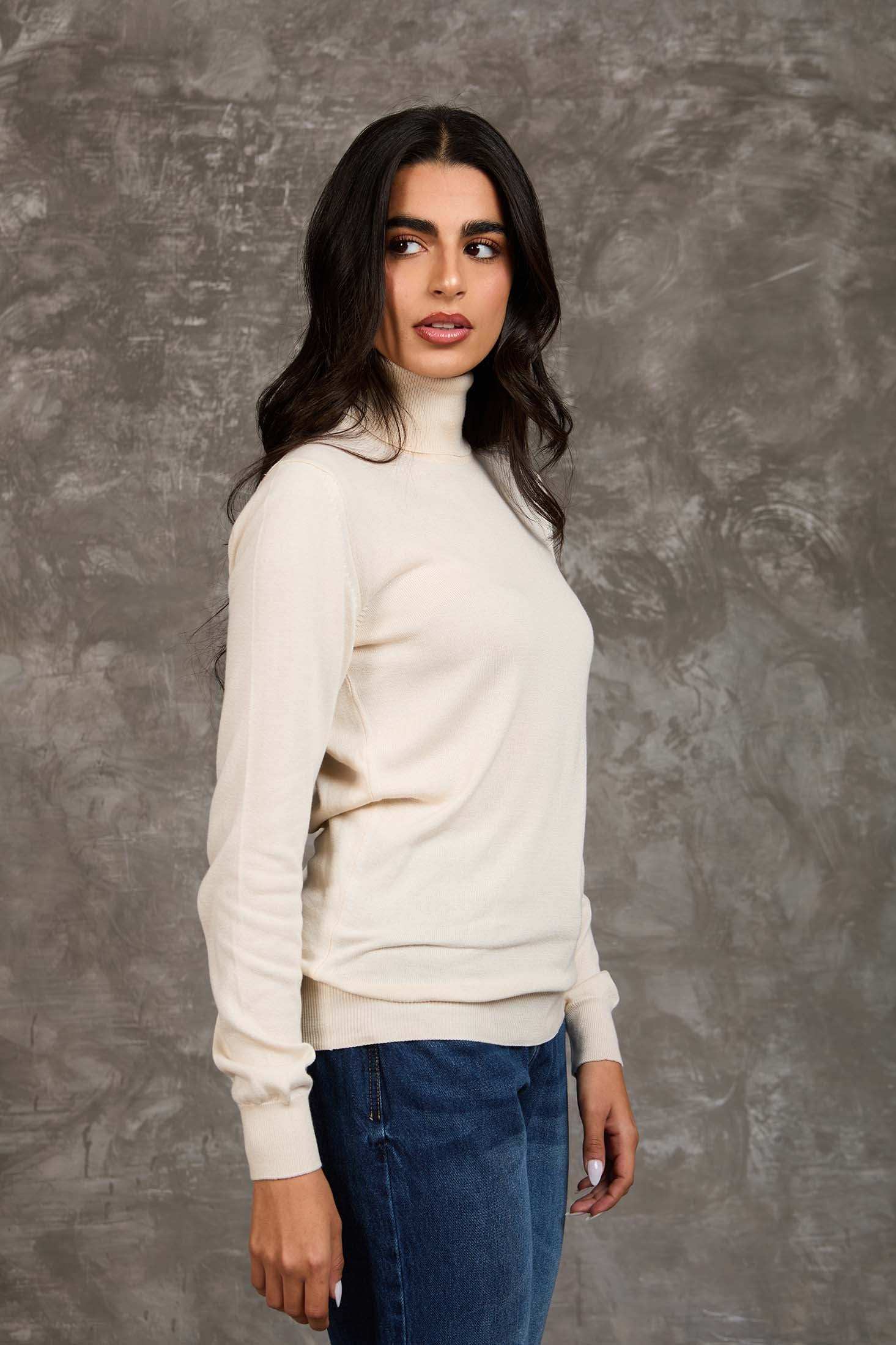 Women Regular Fit Pullover Sugar Off White - Image 2
