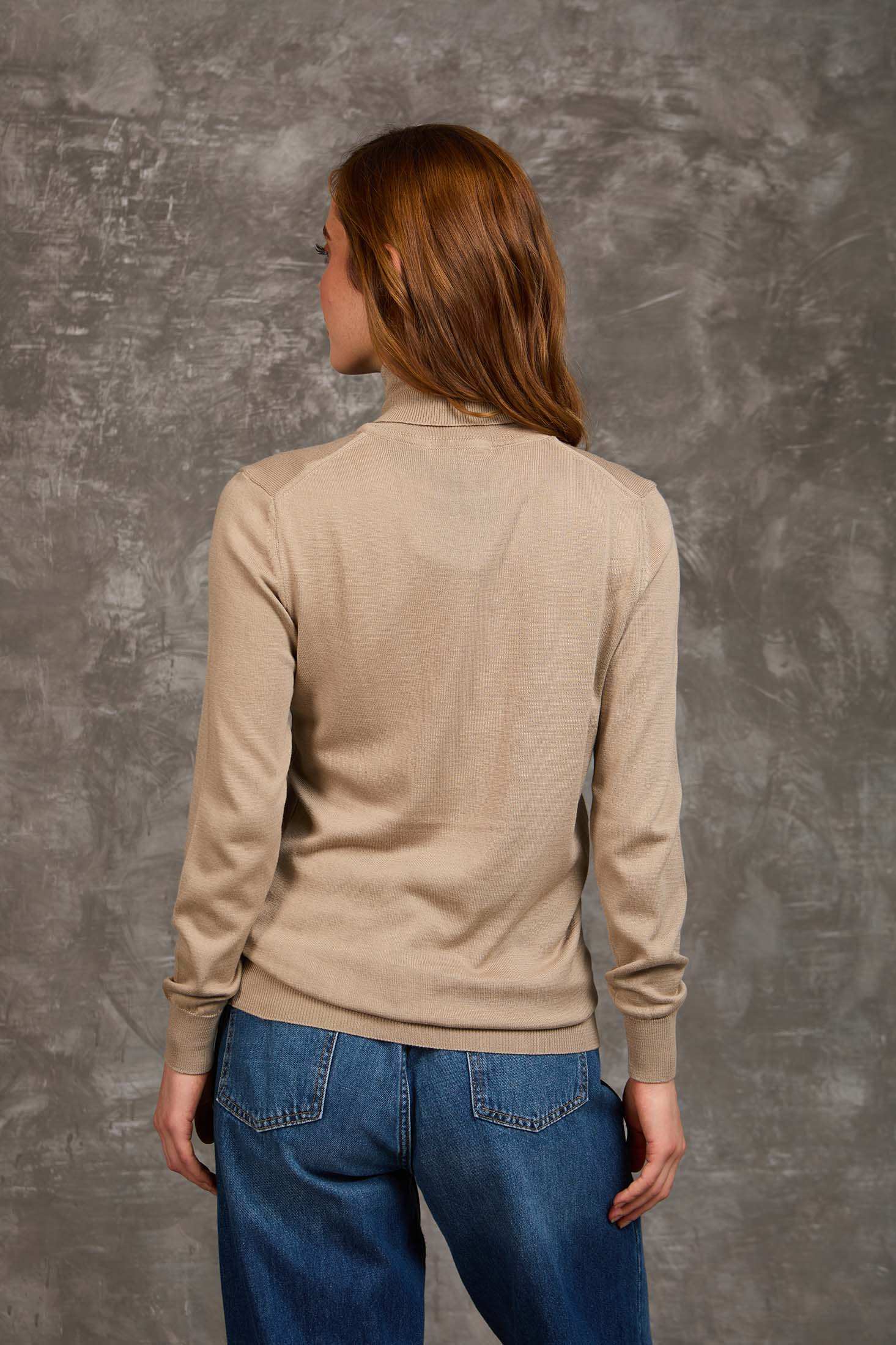 Women Regular Fit Pullover Brown - Image 4