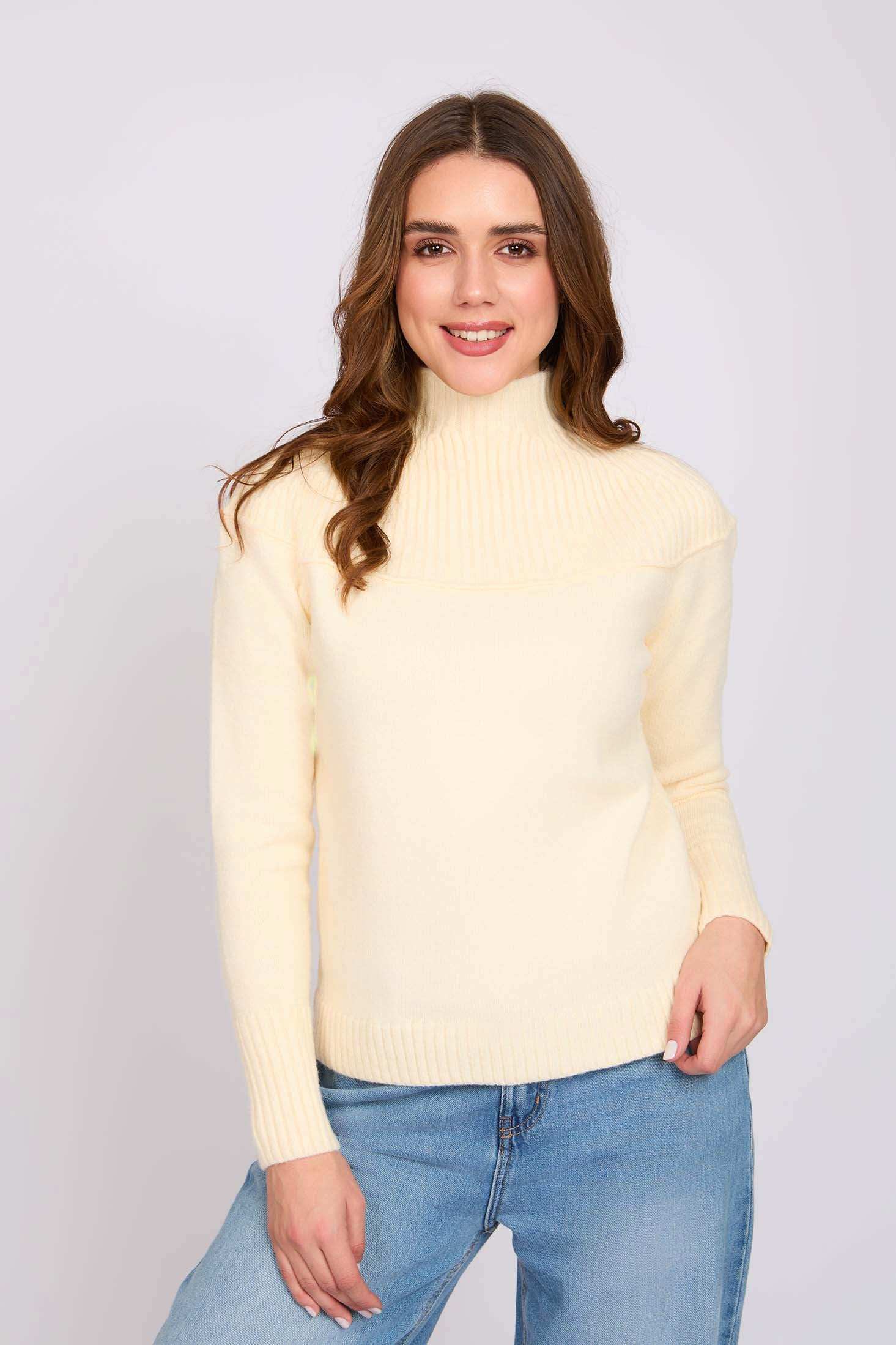 Women Regular Fit Pullover Sugar Off White - Image 3