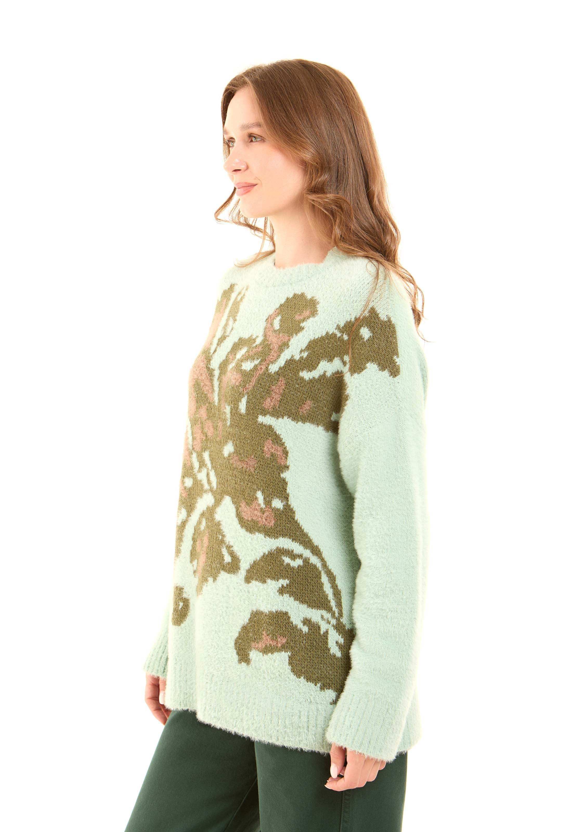 Slip On Ribbed Round Neck Pullover - Image 5