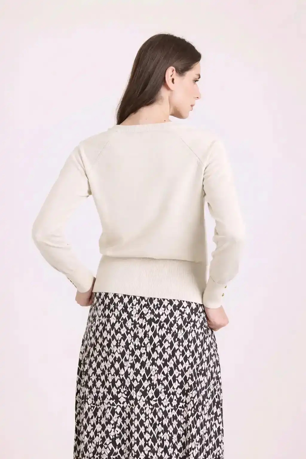Crew Neck Solid Basic Pullover - Image 3