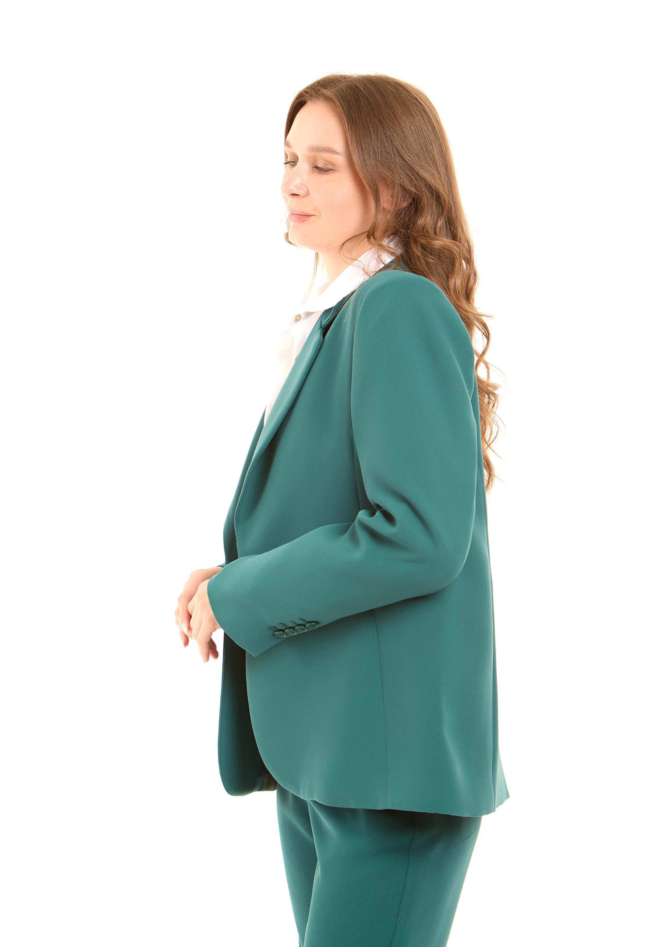 Structured Tailored Polyester Blazer Jacket - Image 6