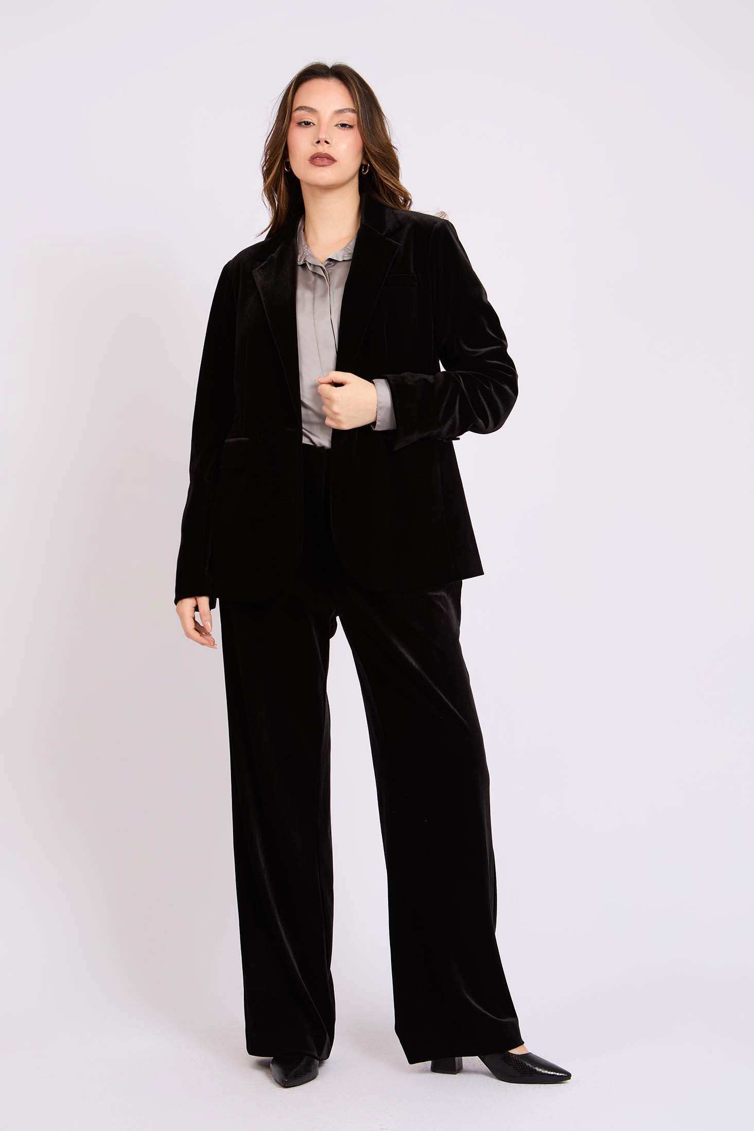 Women Regular Fit Blazer Black - Image 2