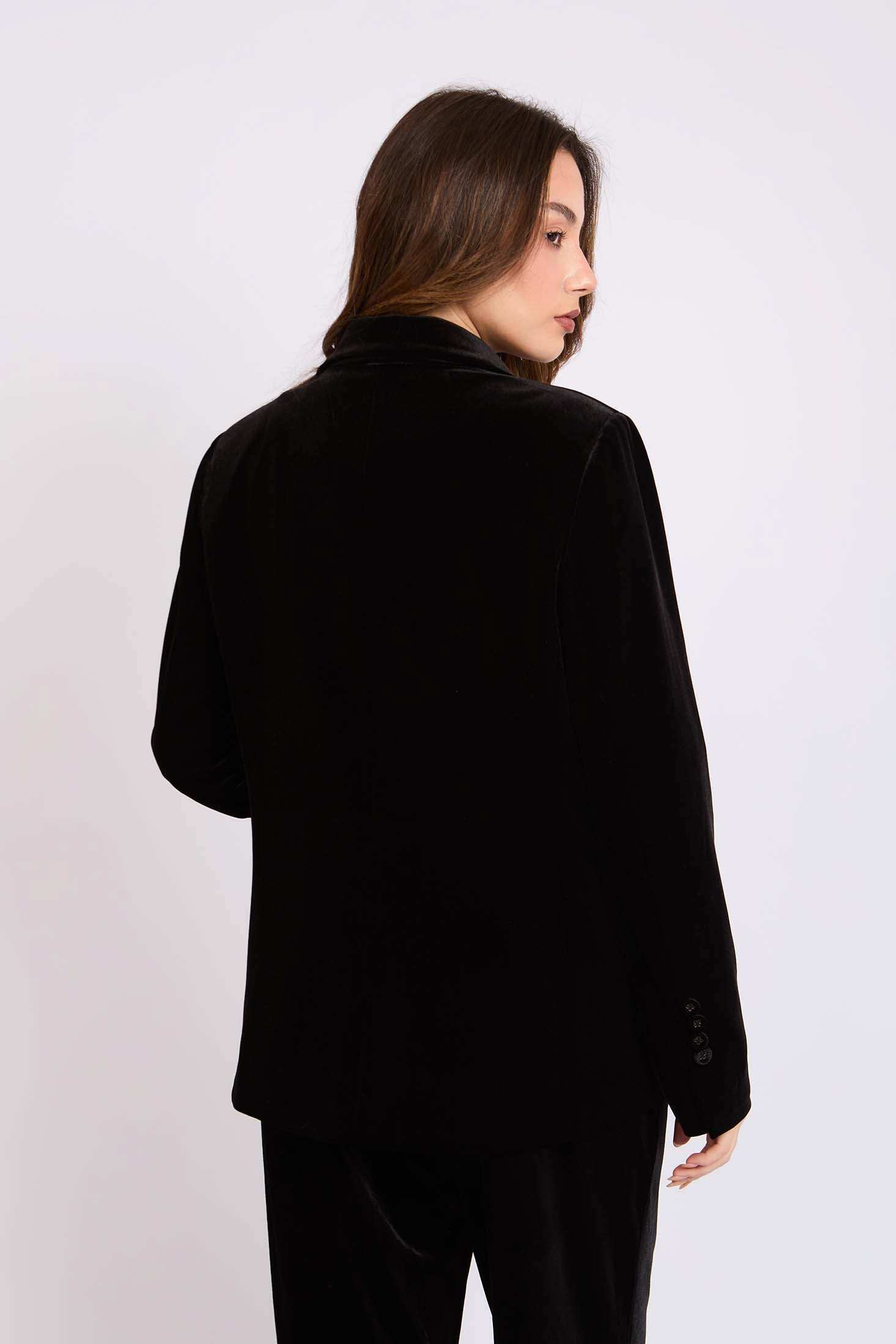 Women Regular Fit Blazer Black - Image 4