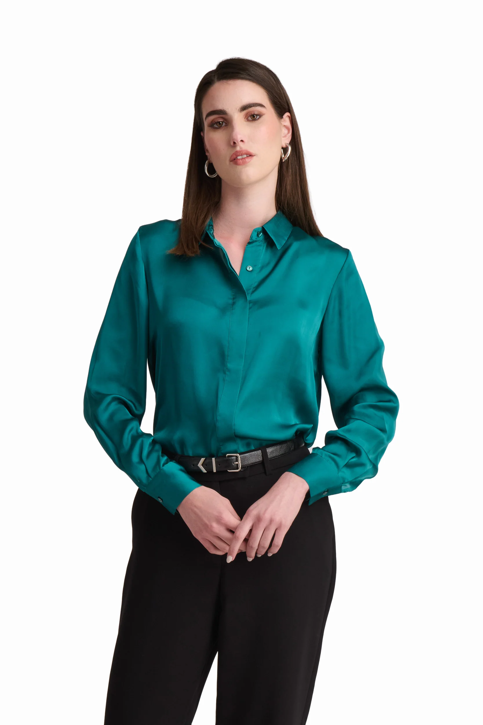Satin Button-Down Shirt - Image 12