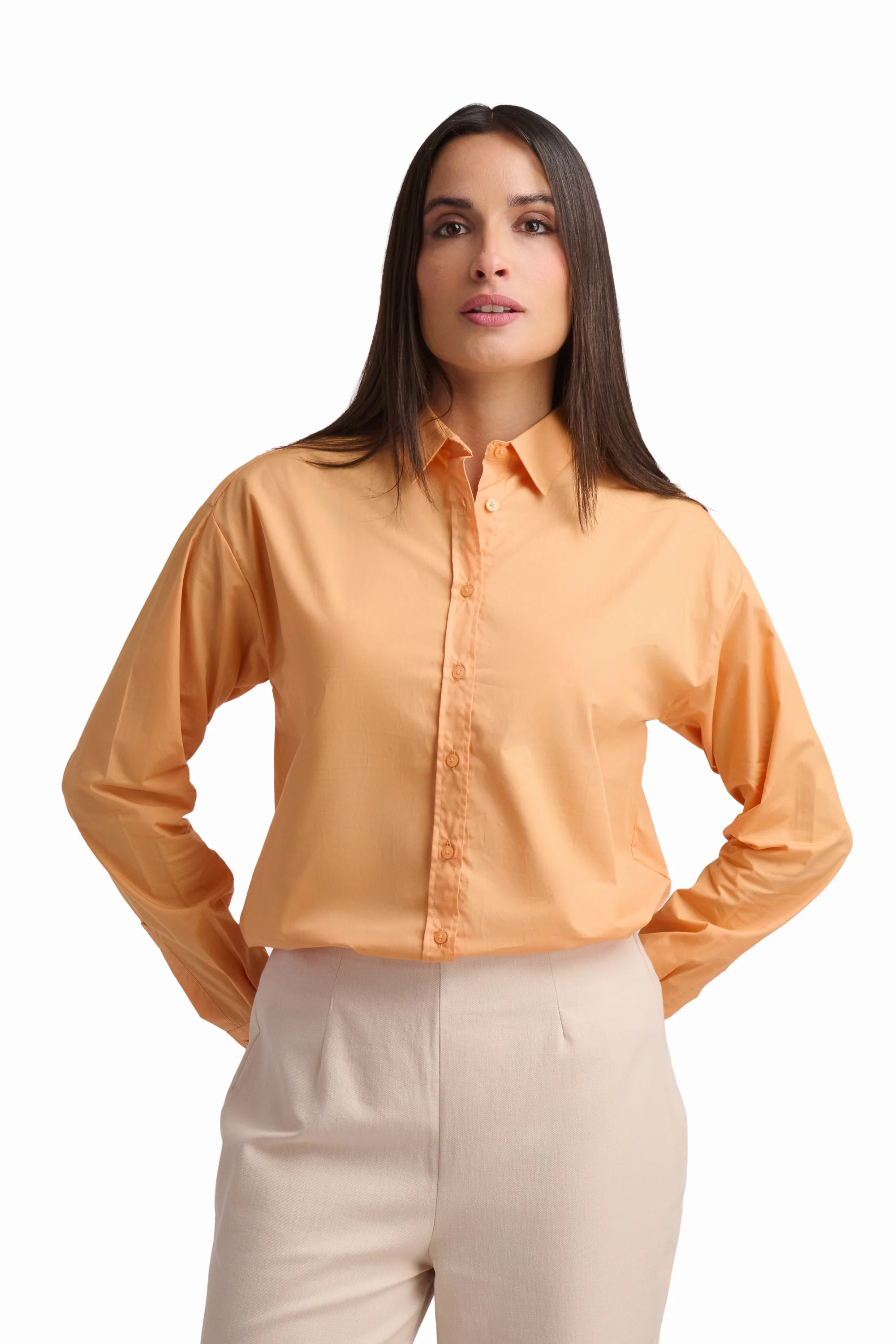 White Cotton Buttoned Shirt - Image 5