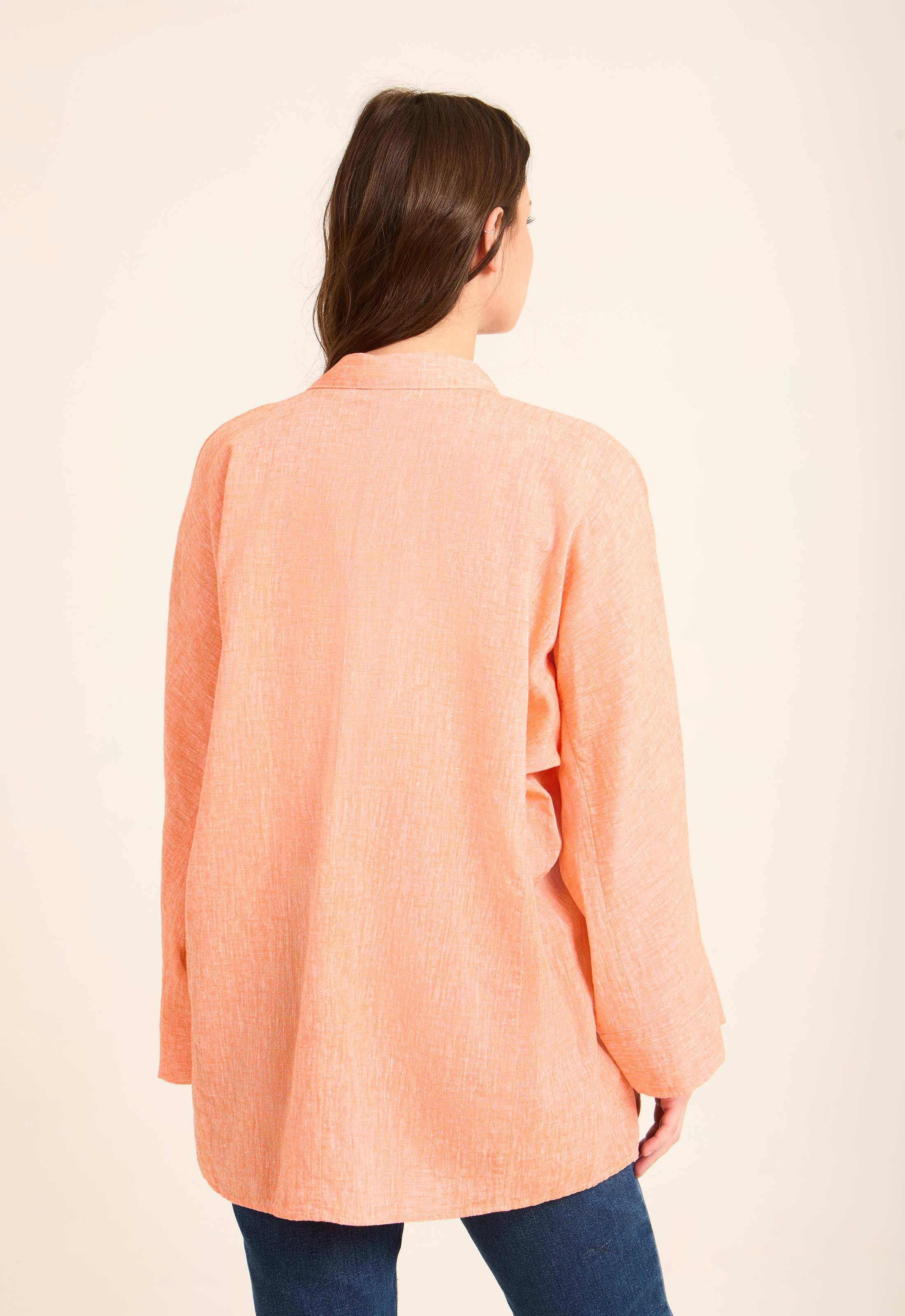 Versatile Oversized Linen Shirt - Image 7