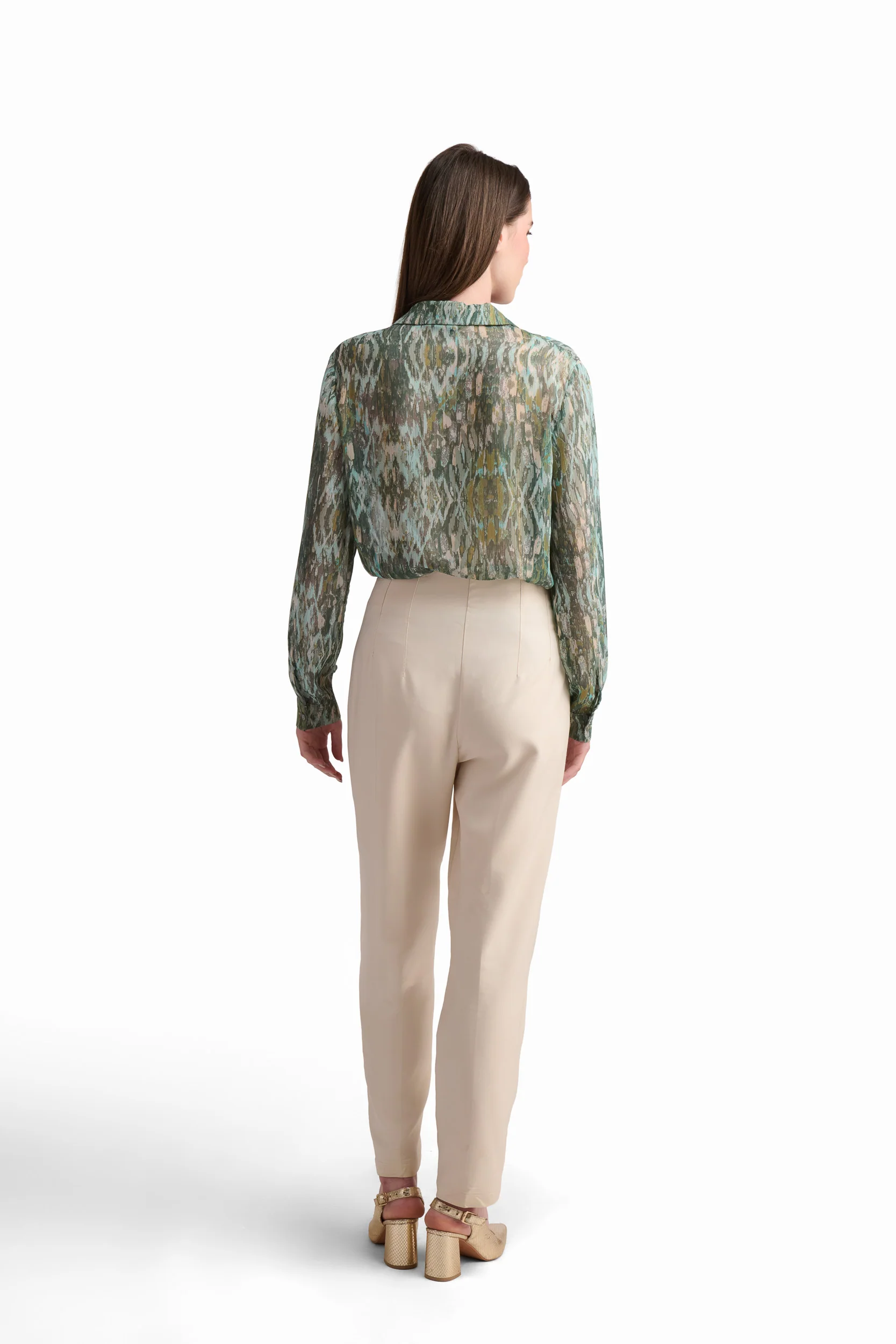 Ruffle-Detail Printed Blouse - Image 5