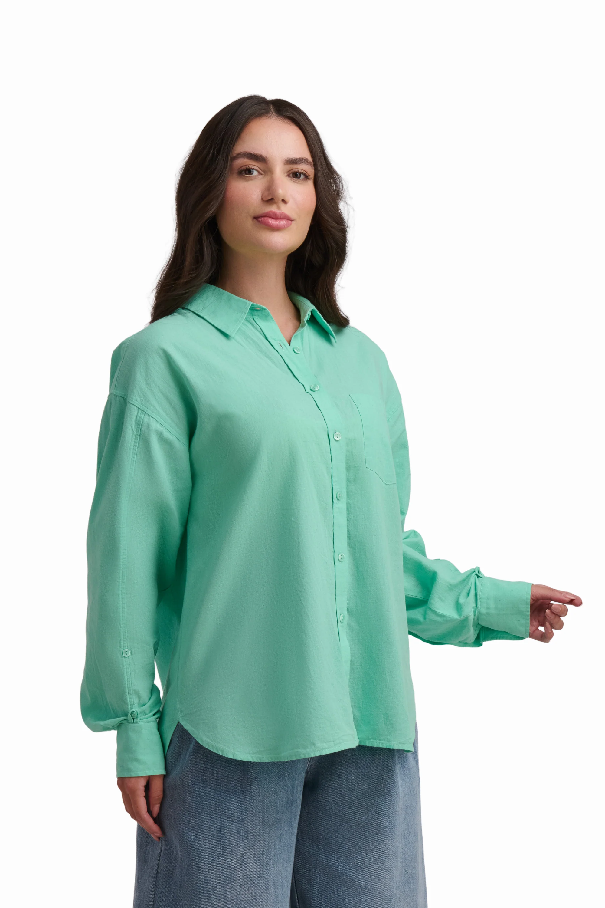 Cream Cotton-Linen Shirt - Image 12