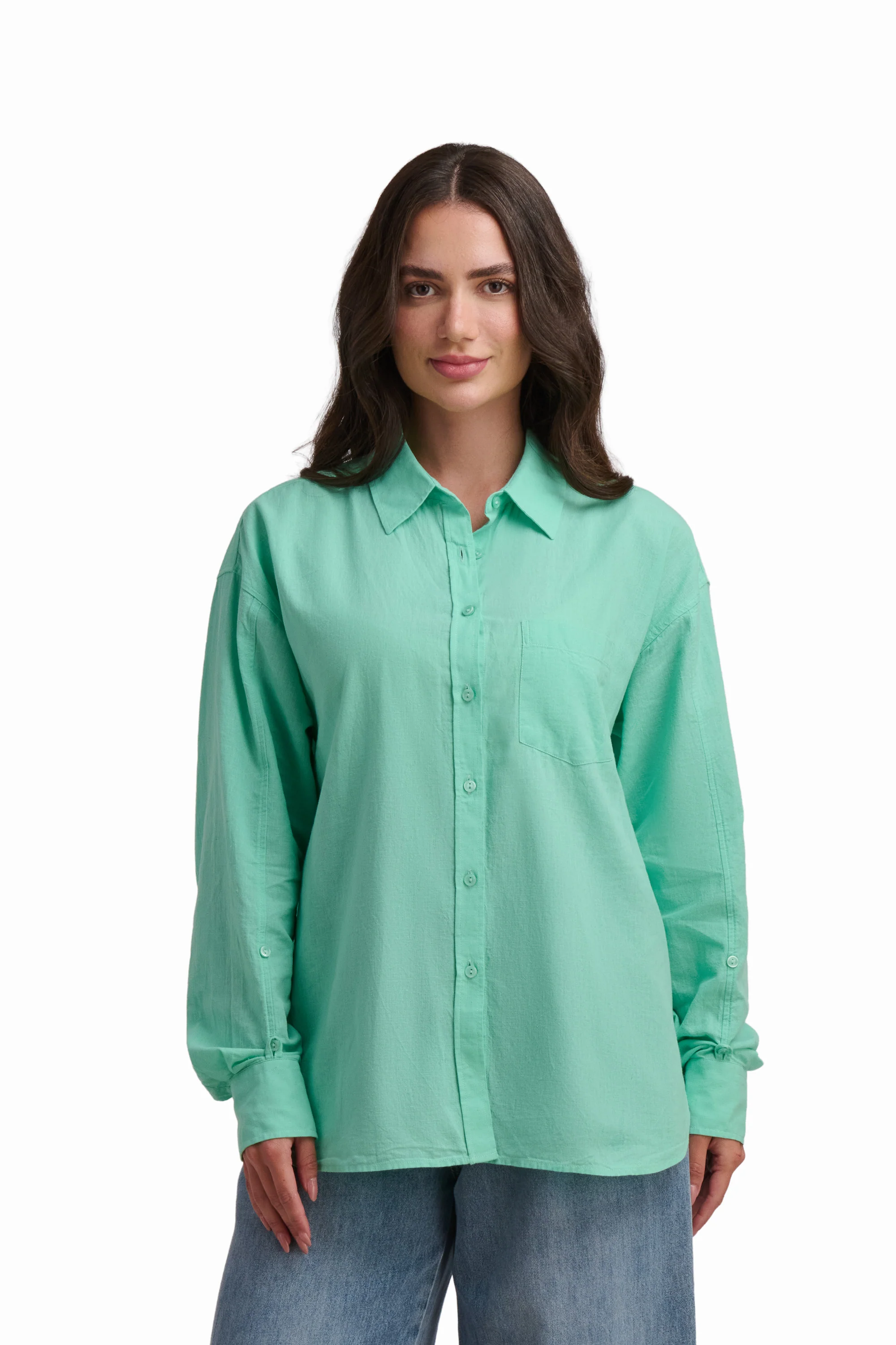 Cream Cotton-Linen Shirt - Image 14