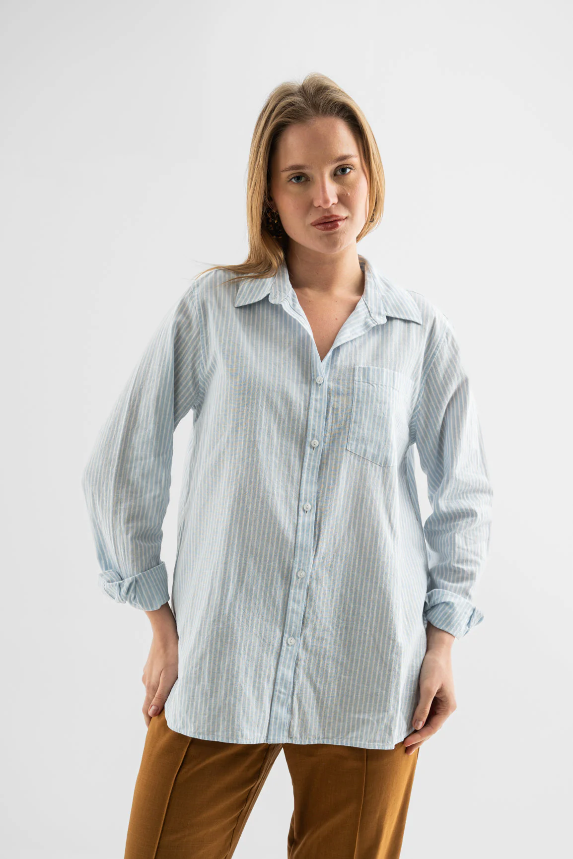 Pink Stripe Classic Shirt - Image 6