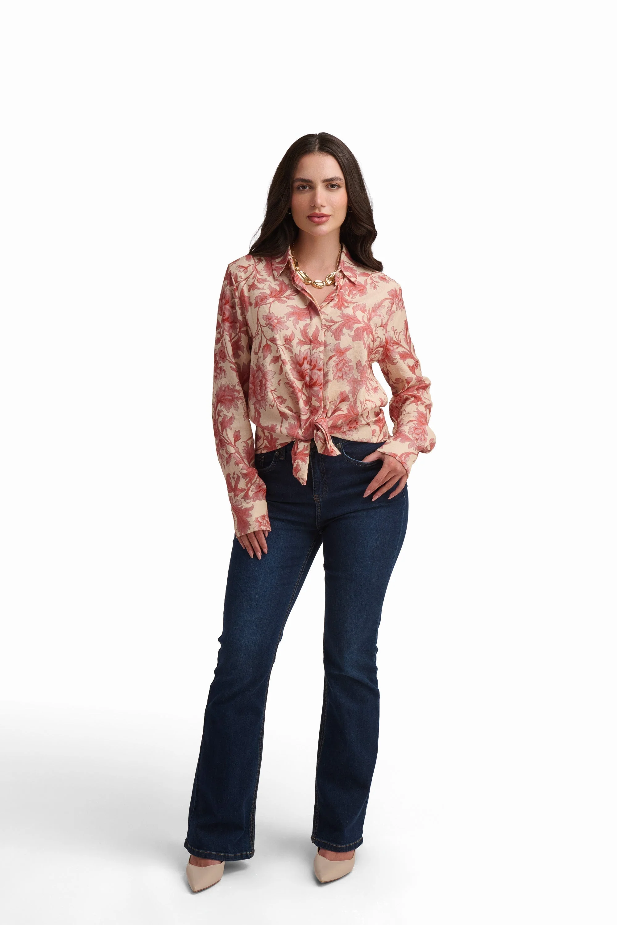 Coral Bloom Blouse
