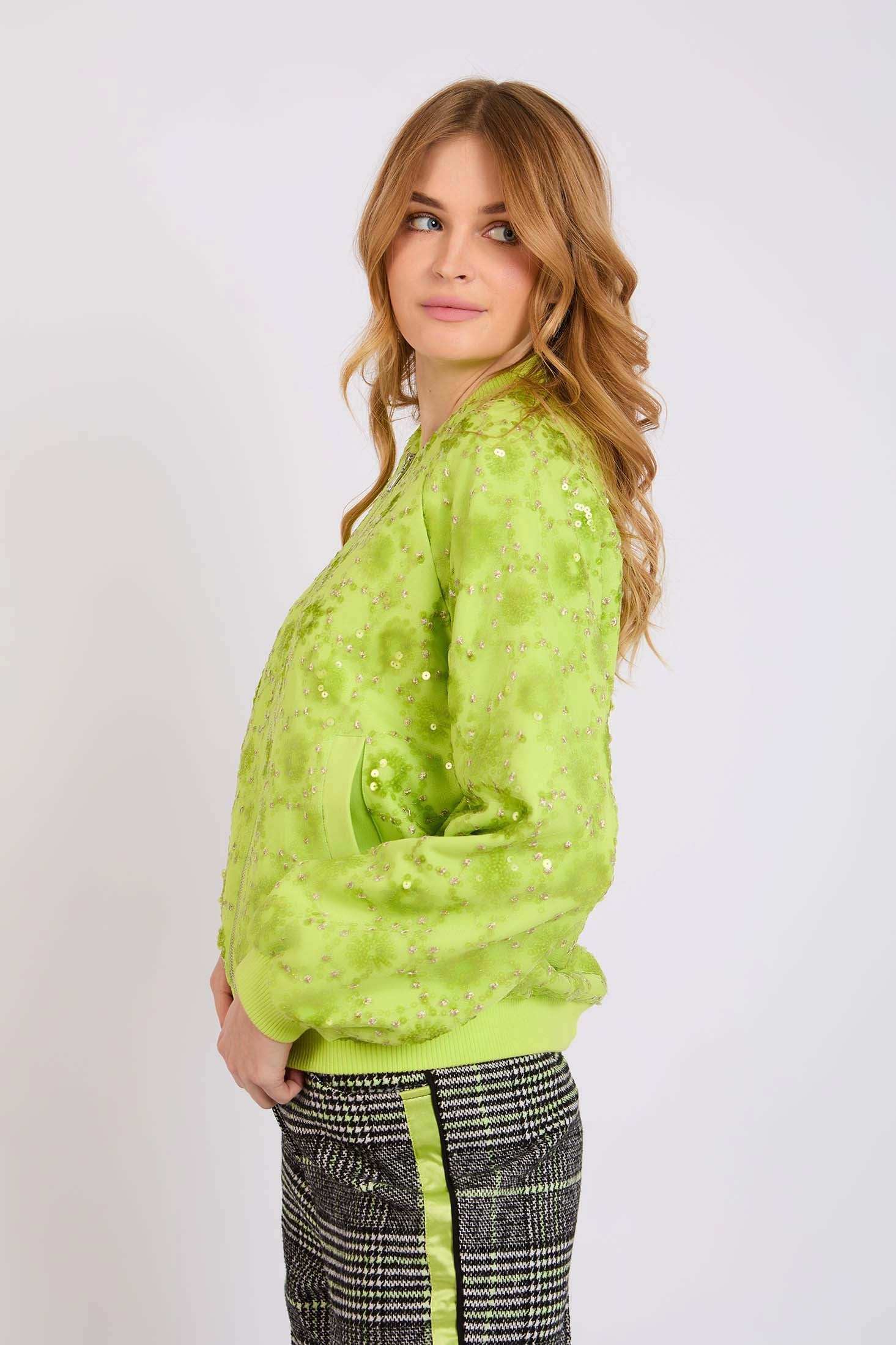 Women Regular Fit Jacket Green - Image 3