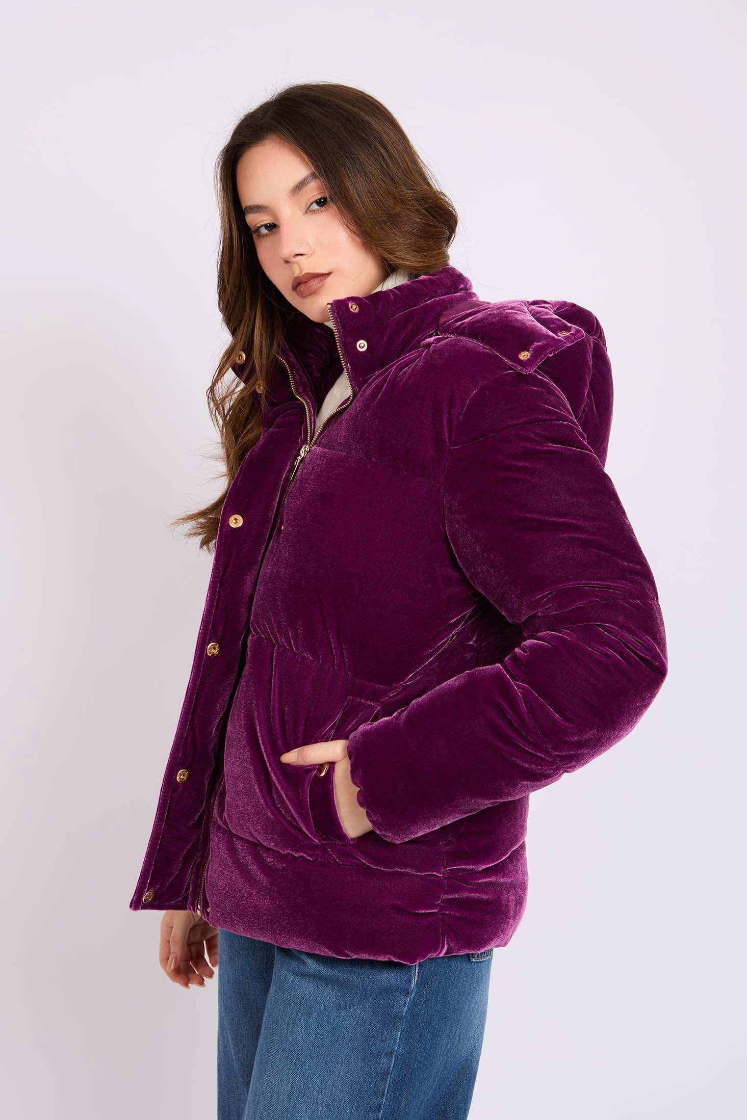 Women Regular Fit Jacket Purple - Image 4