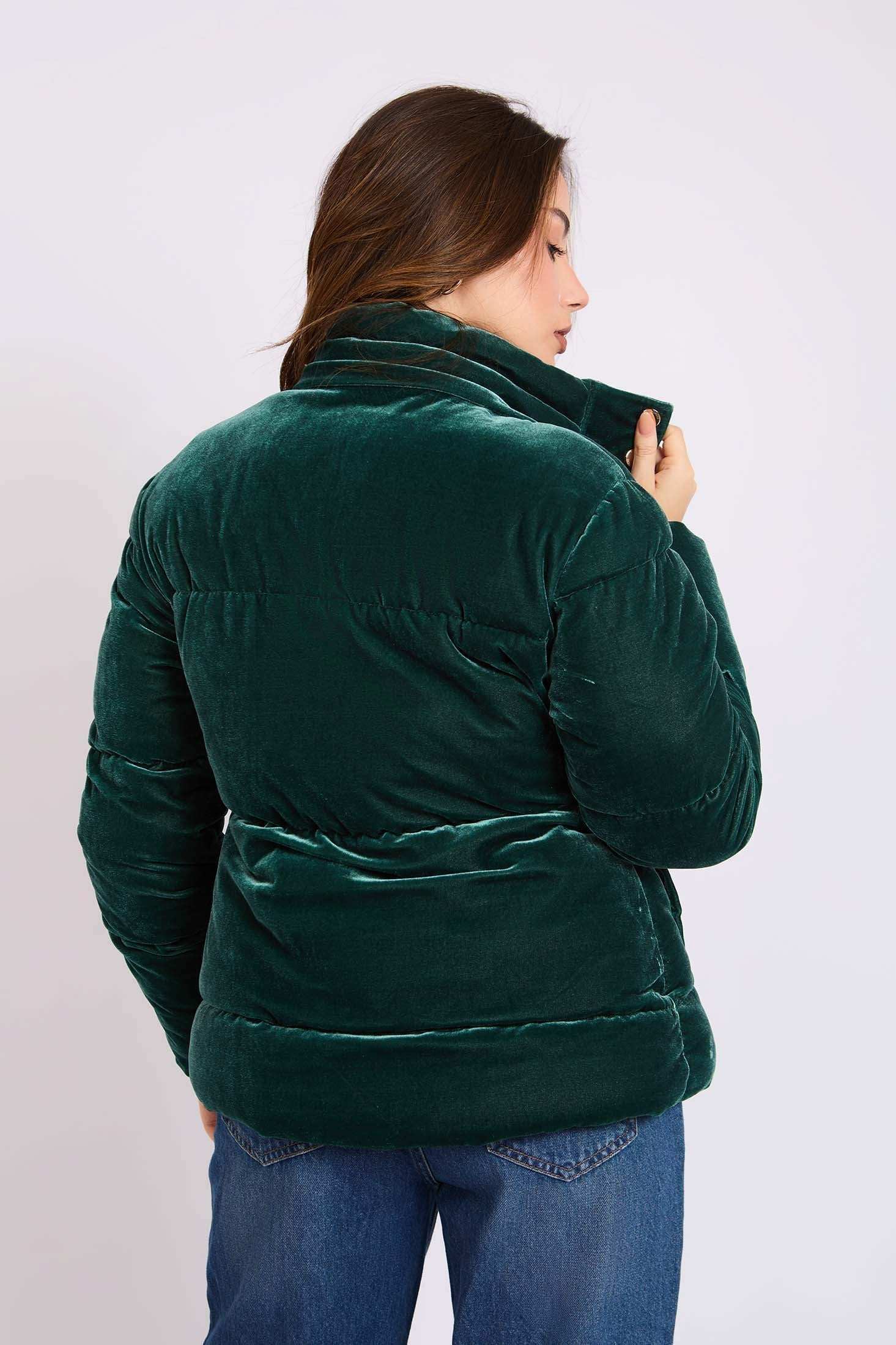 Women Regular Fit Jacket Green - Image 7