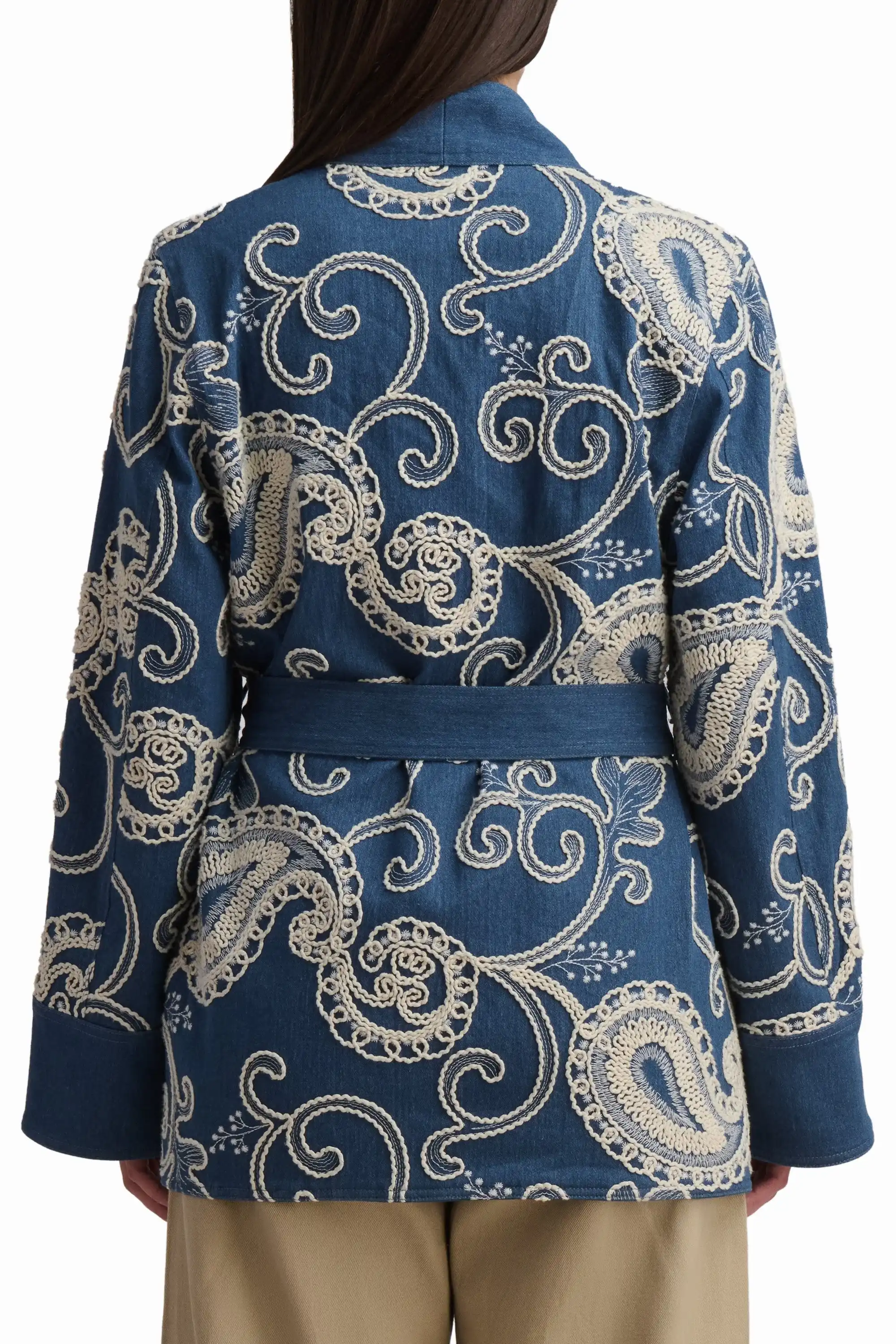 Heritage Print Open Cardigan - Image 3