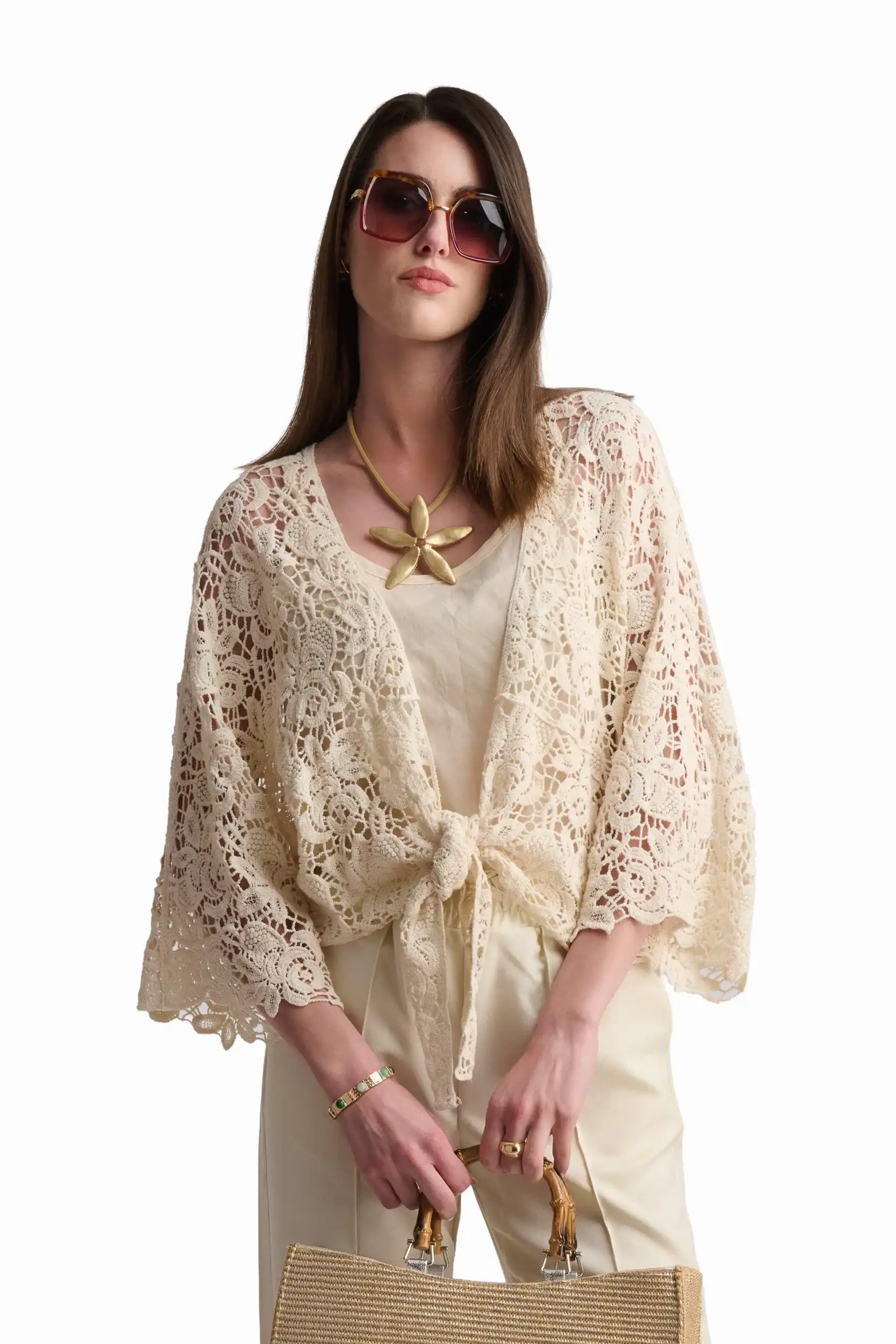 Elegant Open-Front Layering Cardigan - Image 3