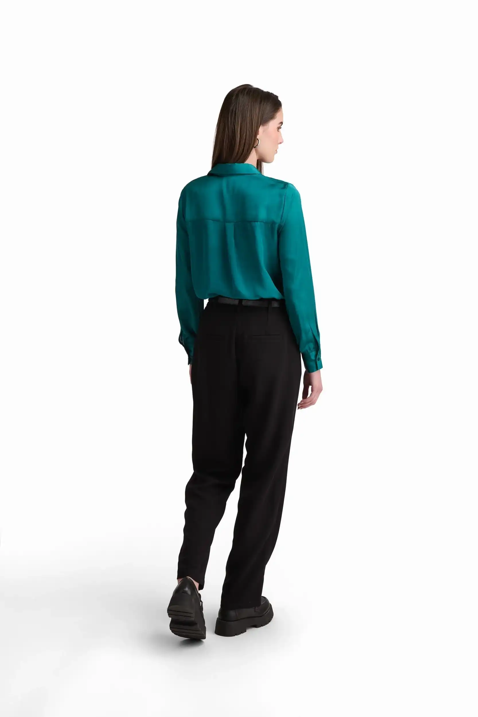 Tailored High-Waist Polyester Pants - Image 16