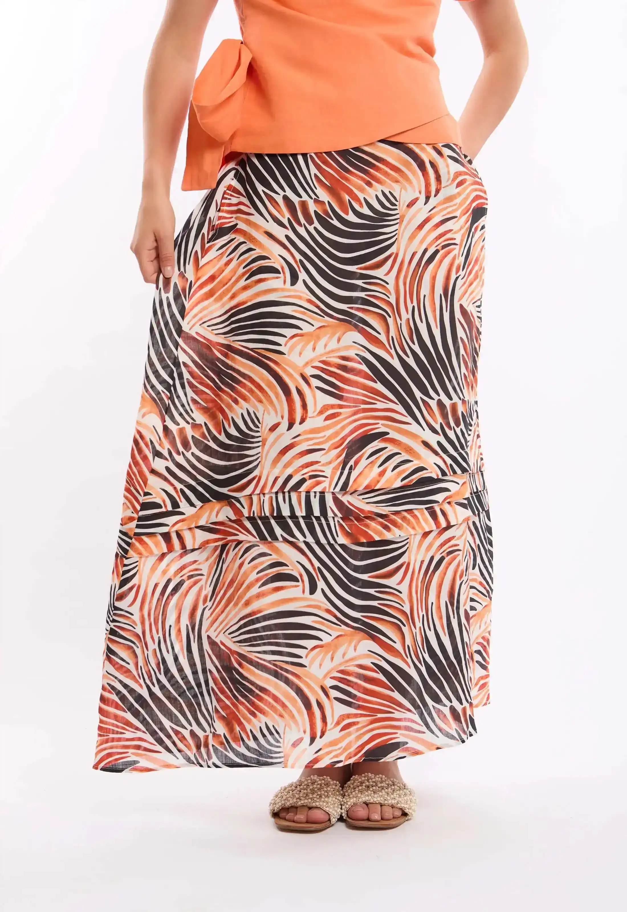 Multicolor Zebra Pattern Summer Skirt - Image 2