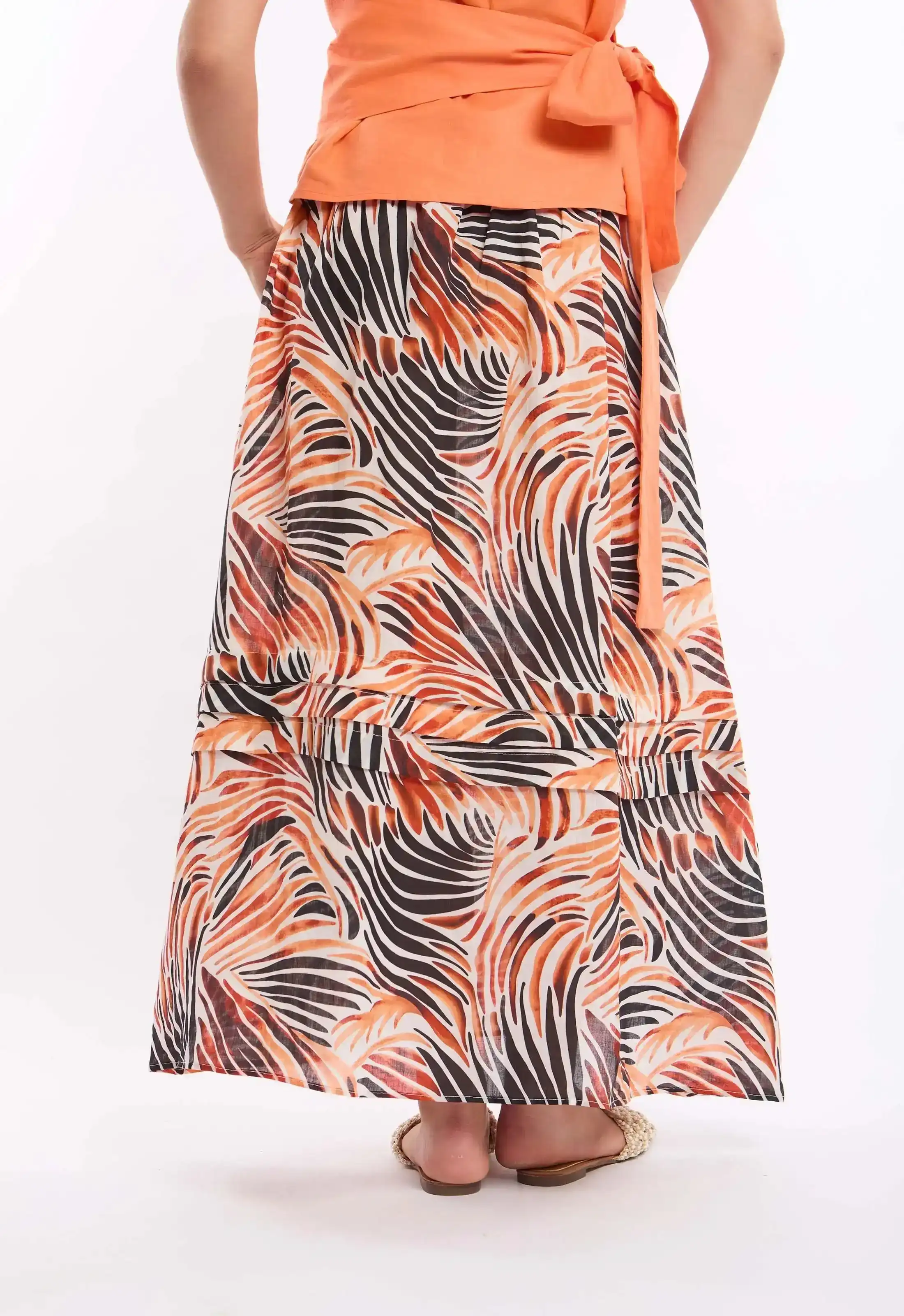 Multicolor Zebra Pattern Summer Skirt - Image 4