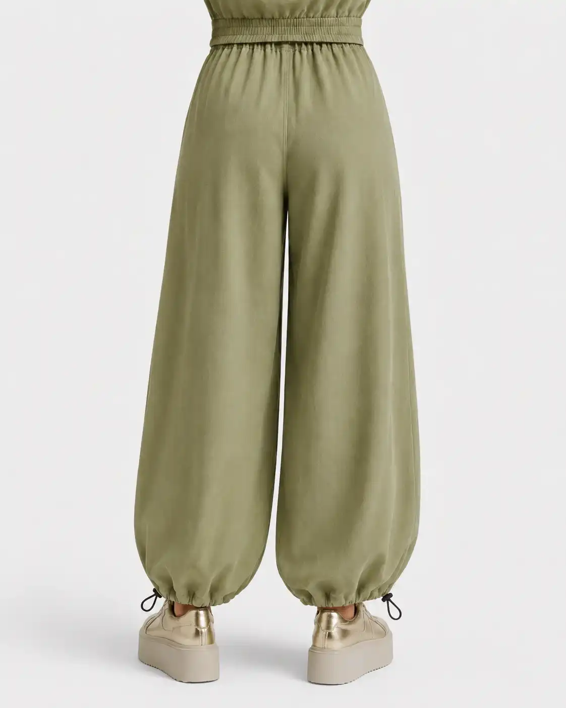 Olive Balloon Pants - Image 3