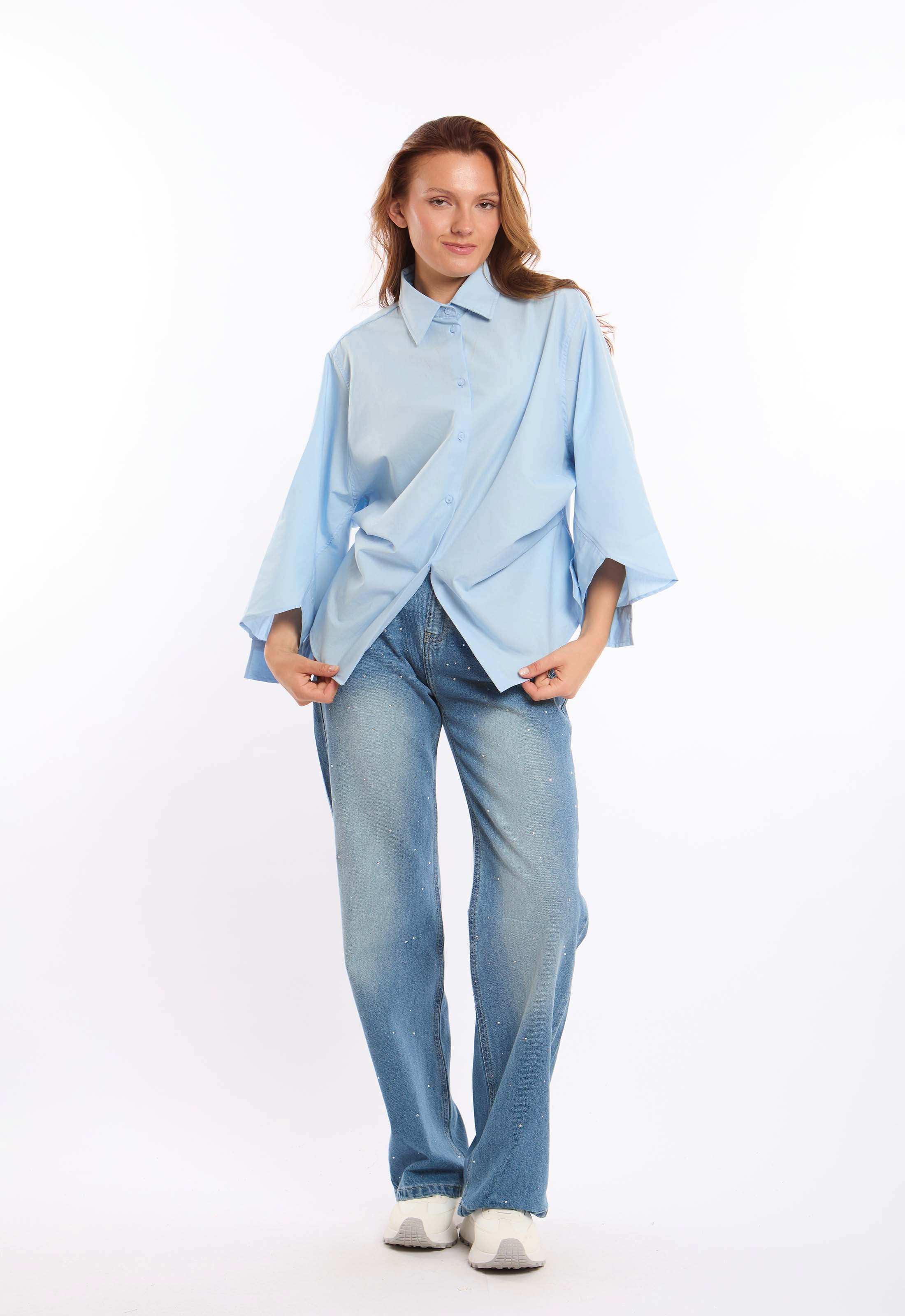 Oversized Shirt with Wide Sleeves - Image 6