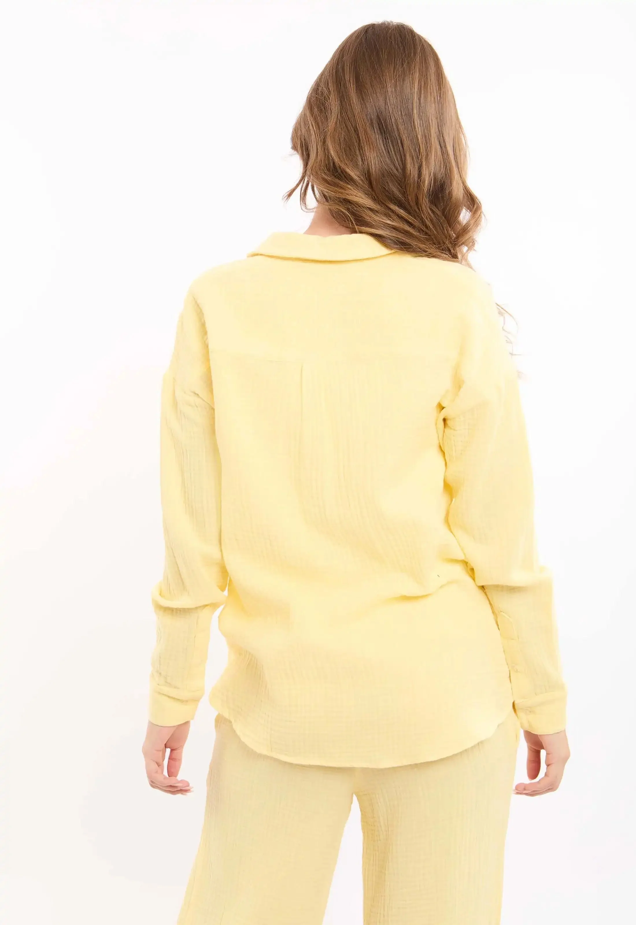Textured Cotton Shirt with Front Pockets - Image 2