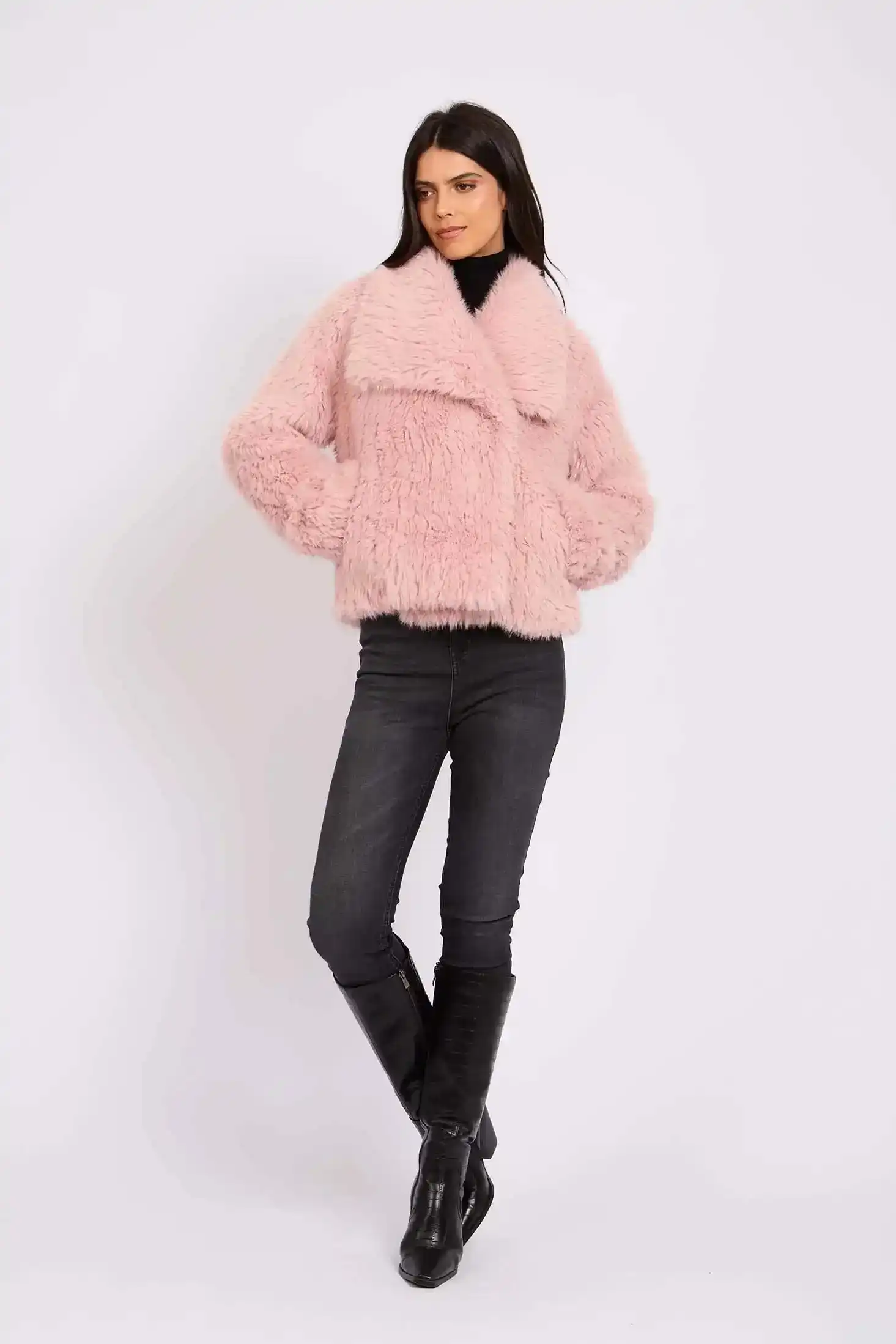 Women Regular Fit Jacket Pink