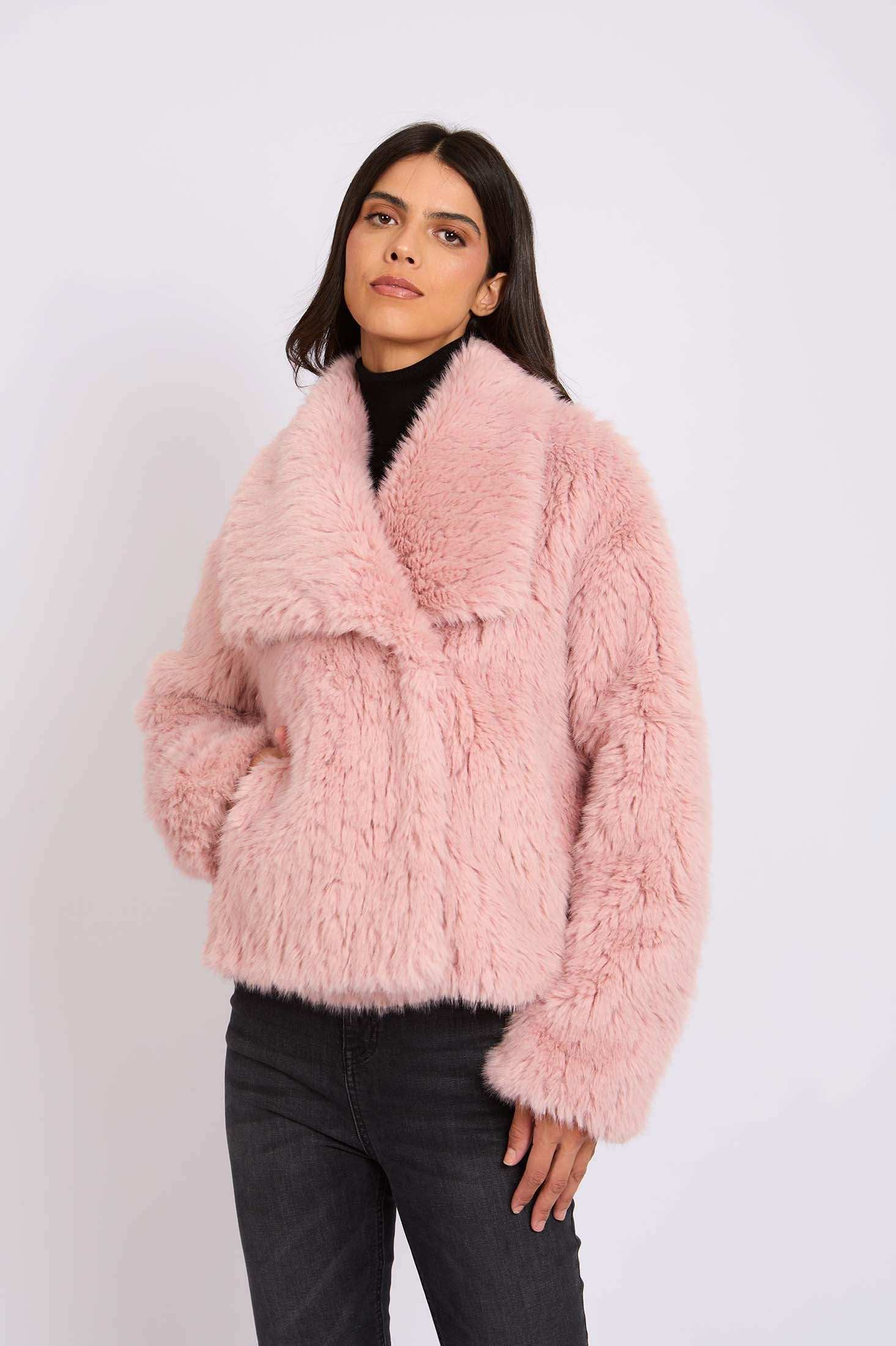 Women Regular Fit Jacket Pink - Image 2