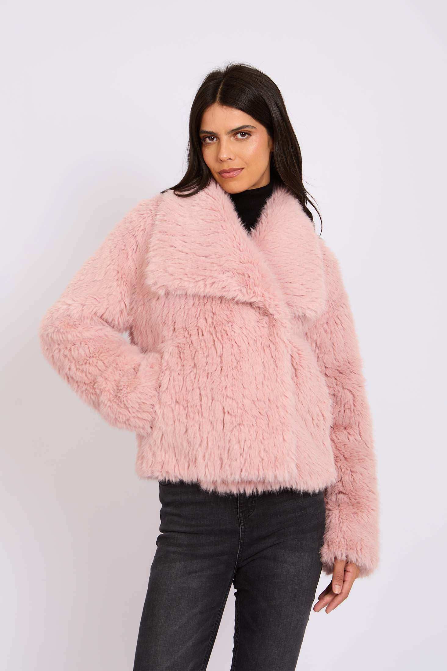 Women Regular Fit Jacket Pink - Image 3