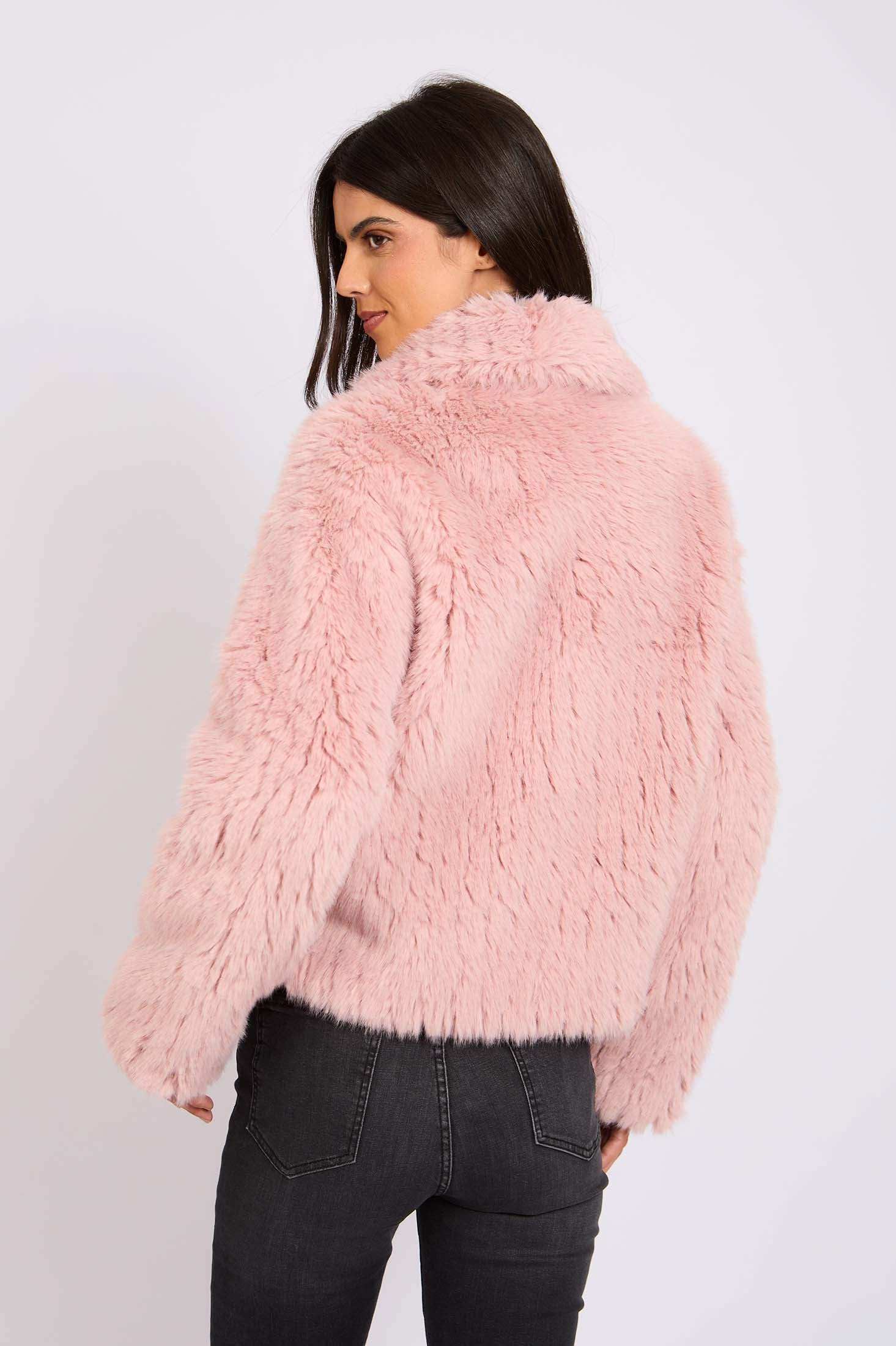 Women Regular Fit Jacket Pink - Image 4