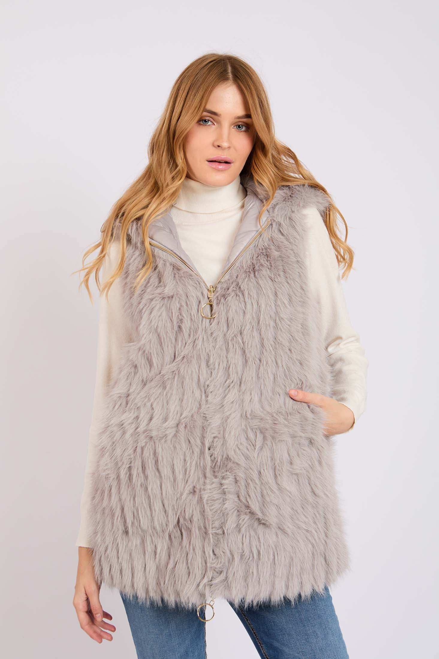 Women Regular Fit Vest Grey - Image 3