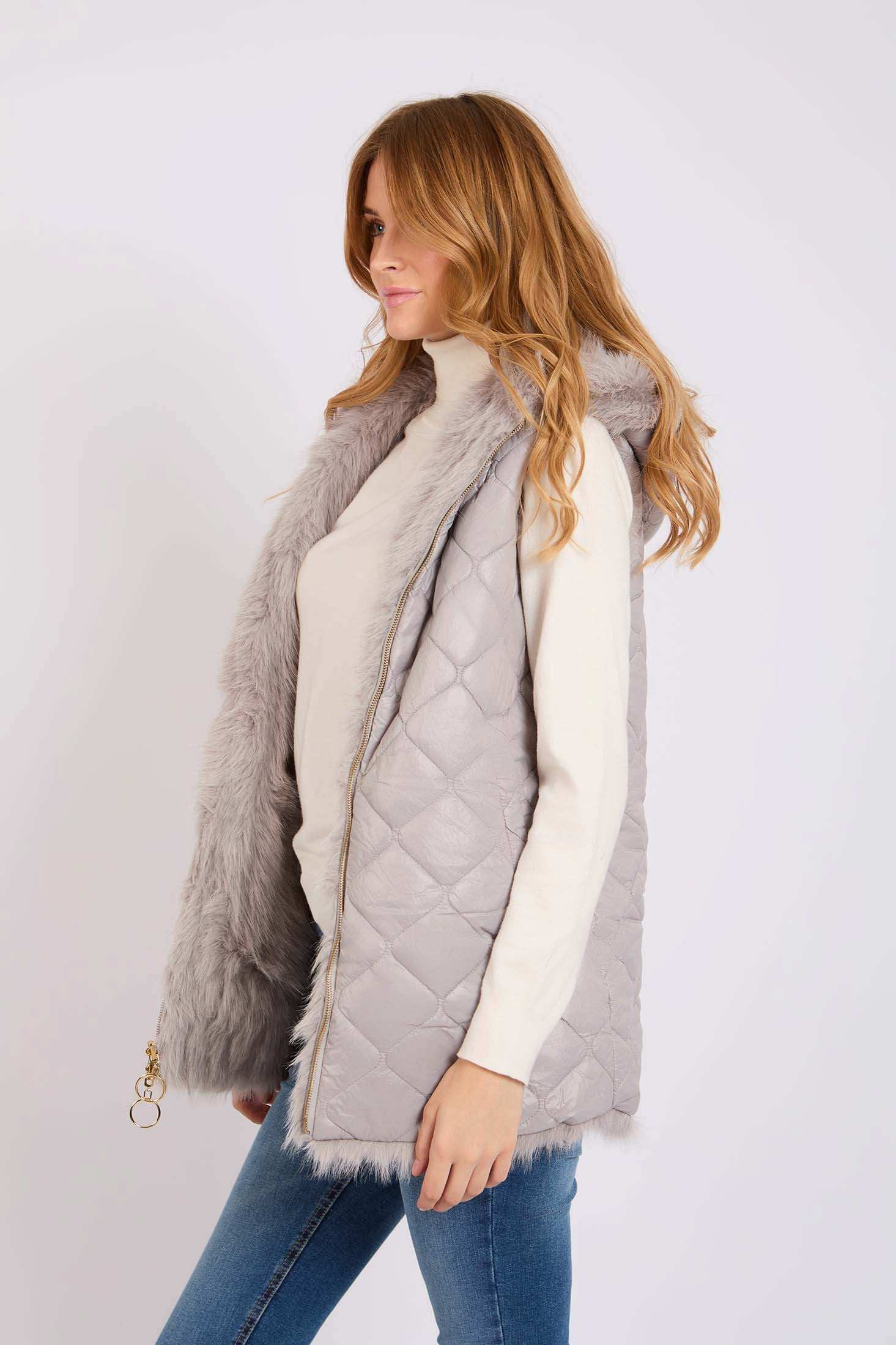Women Regular Fit Vest Grey - Image 6