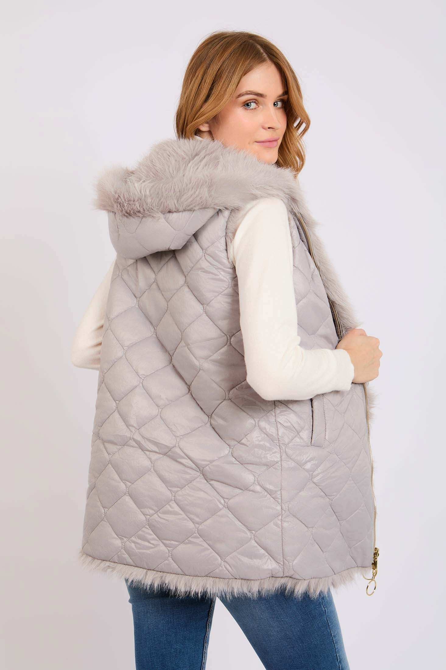 Women Regular Fit Vest Grey - Image 8