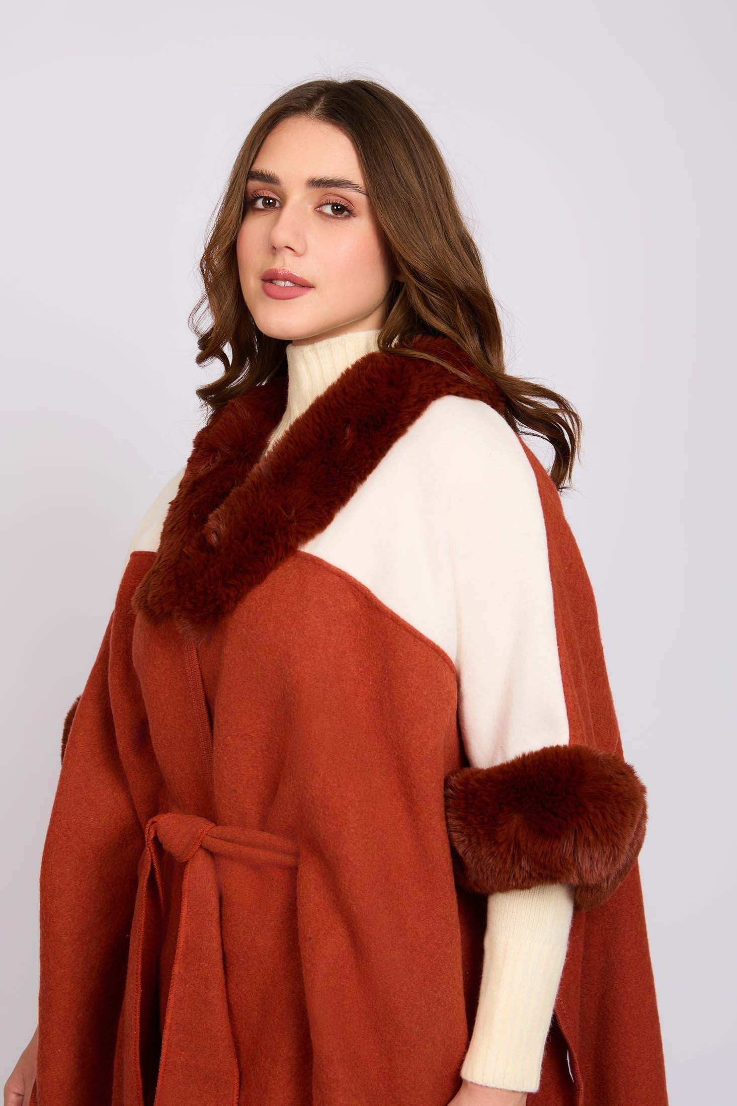 Women Regular Fit Poncho Multicolor - Image 4