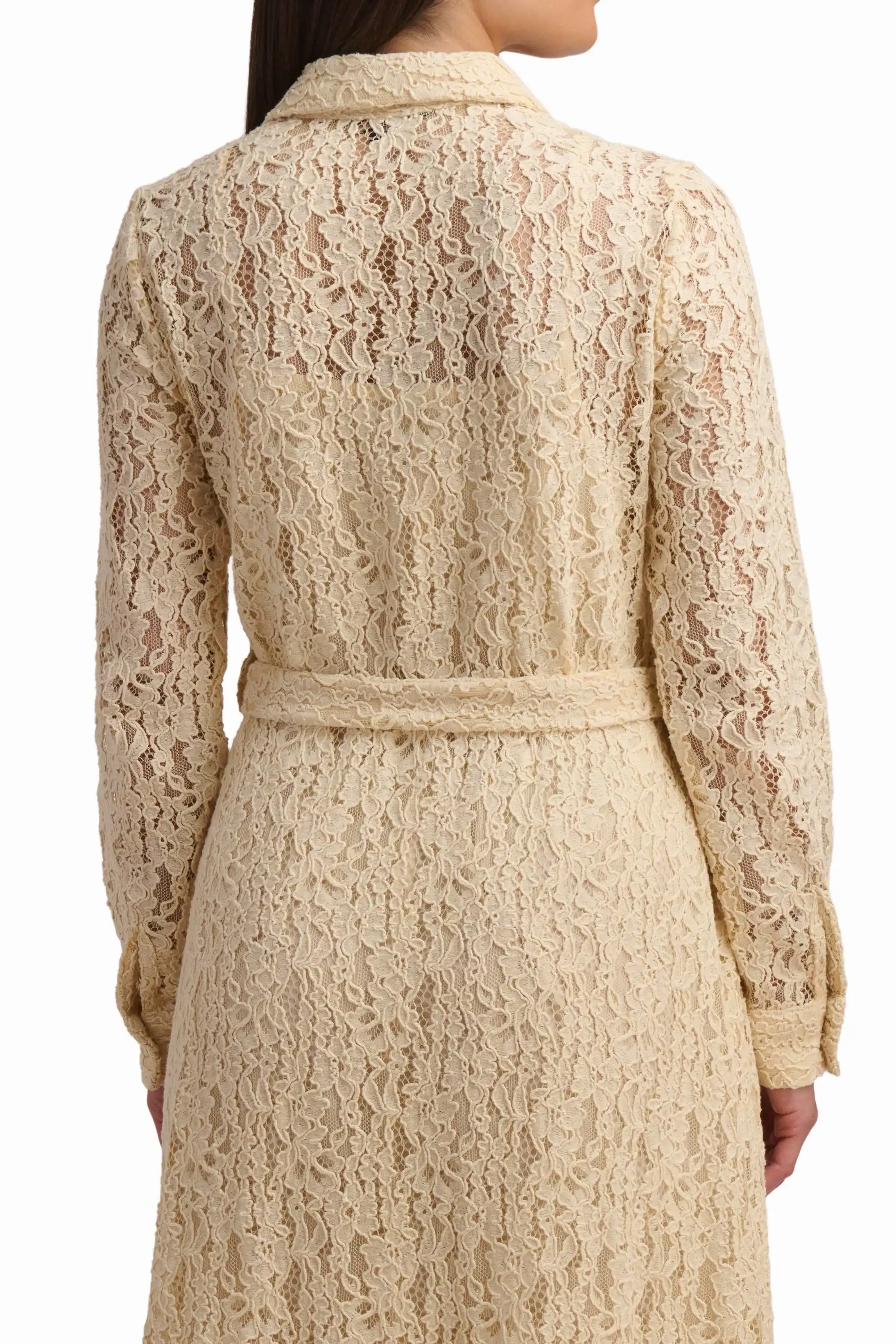 Lace Belted Maxi Dress - Image 5