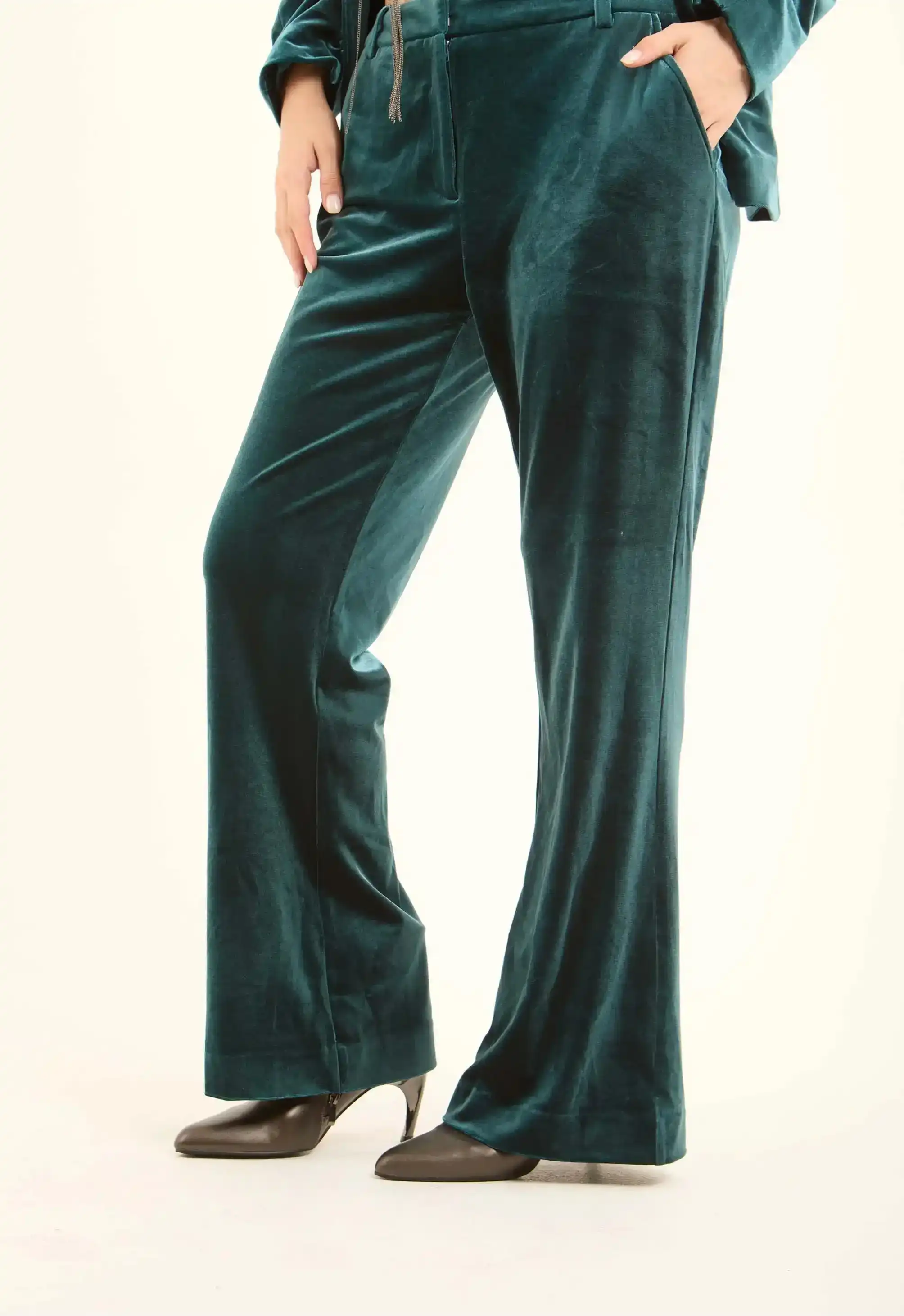 Velvet Straight-Leg Pants - Image 3