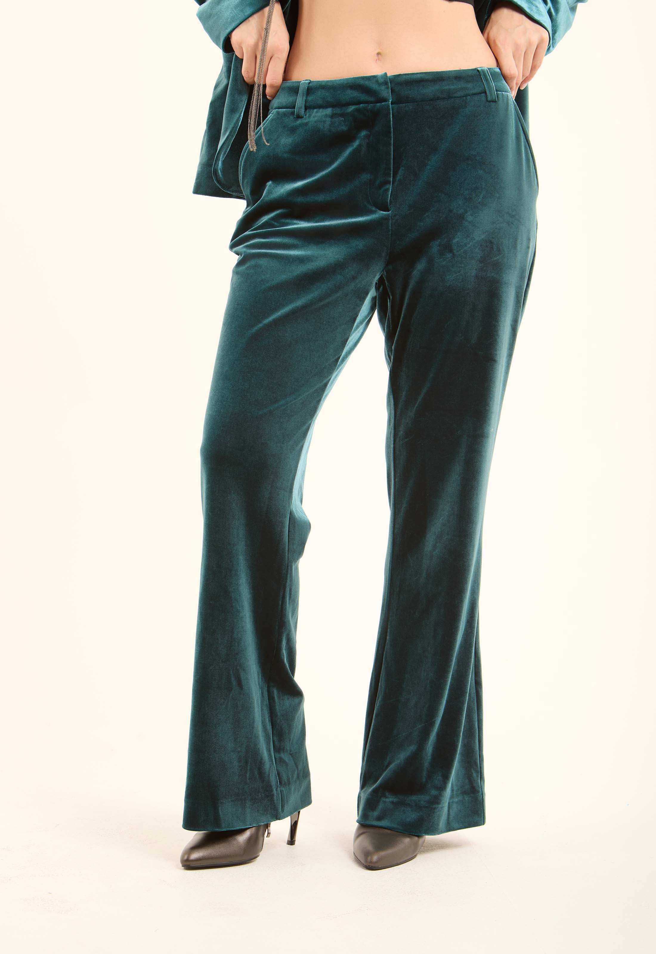 Velvet Straight-Leg Pants - Image 4