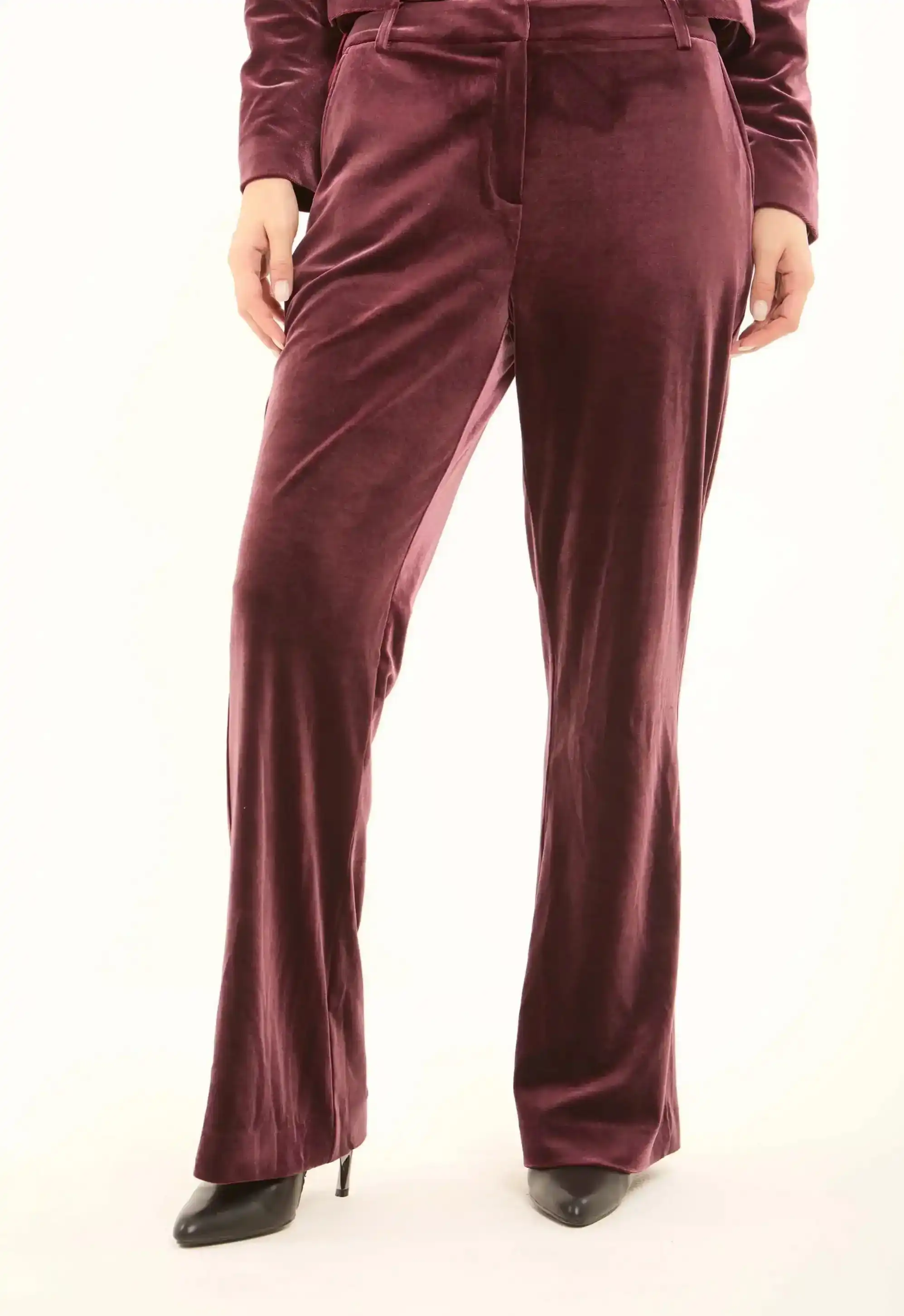 Velvet Straight-Leg Pants - Image 7