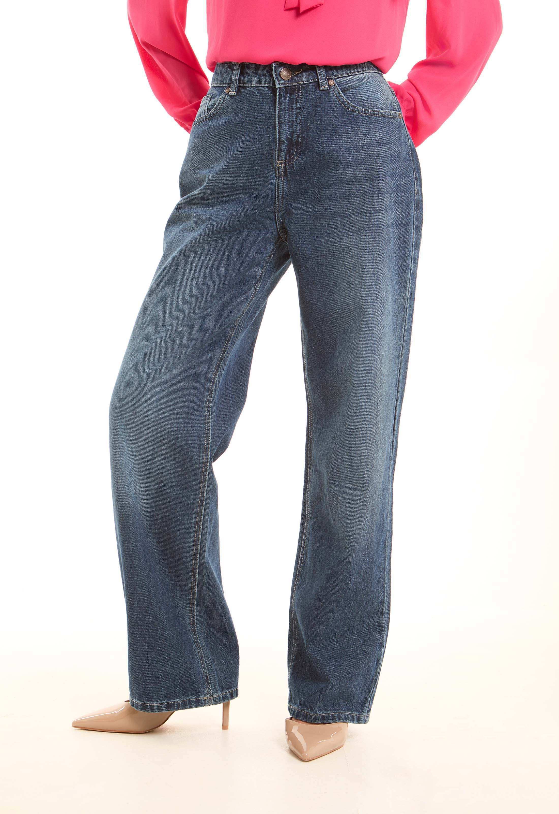 Medium Blue Straight-Leg Denim - Image 2