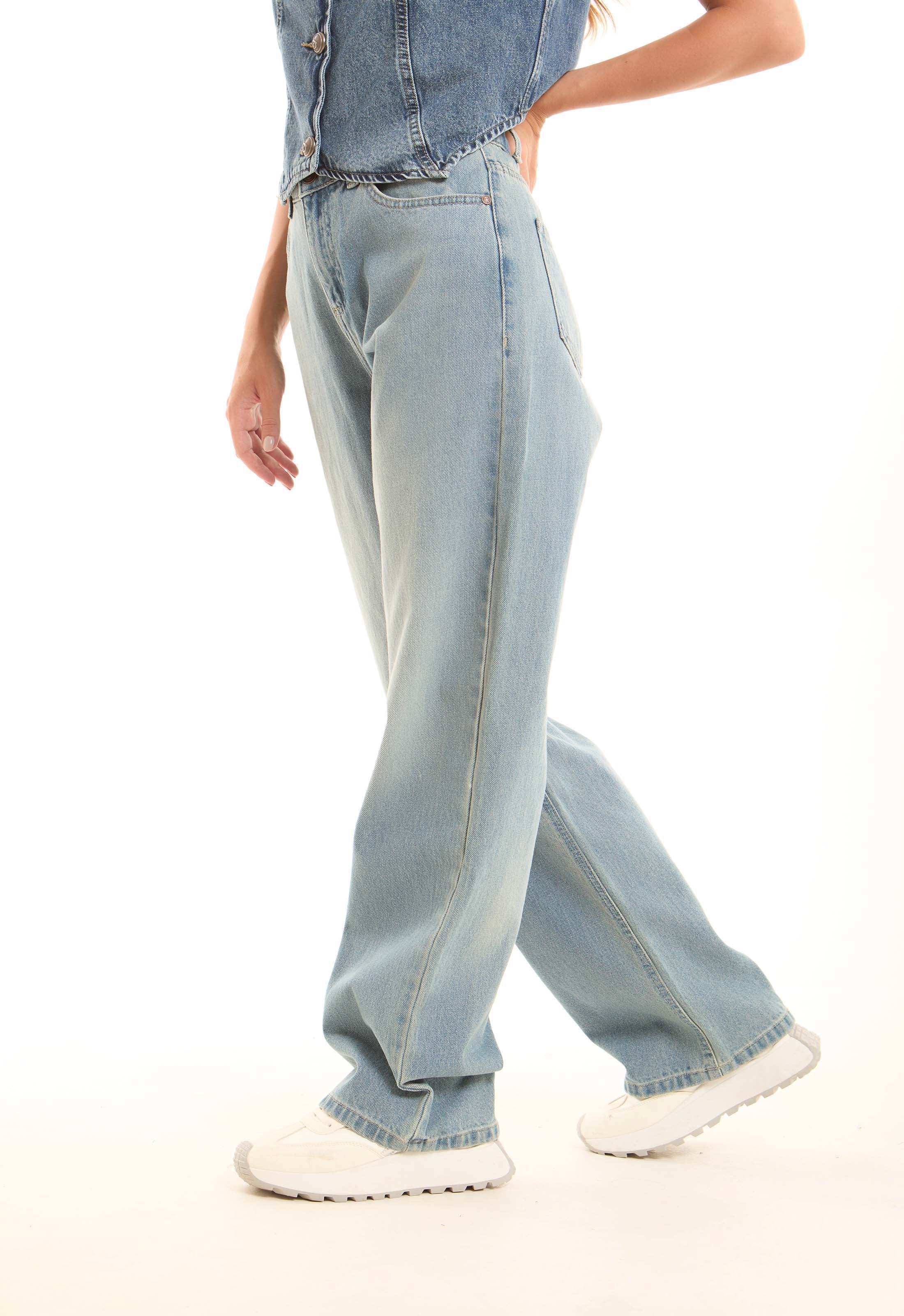 Washed Blue Straight-Leg Denim - Image 5