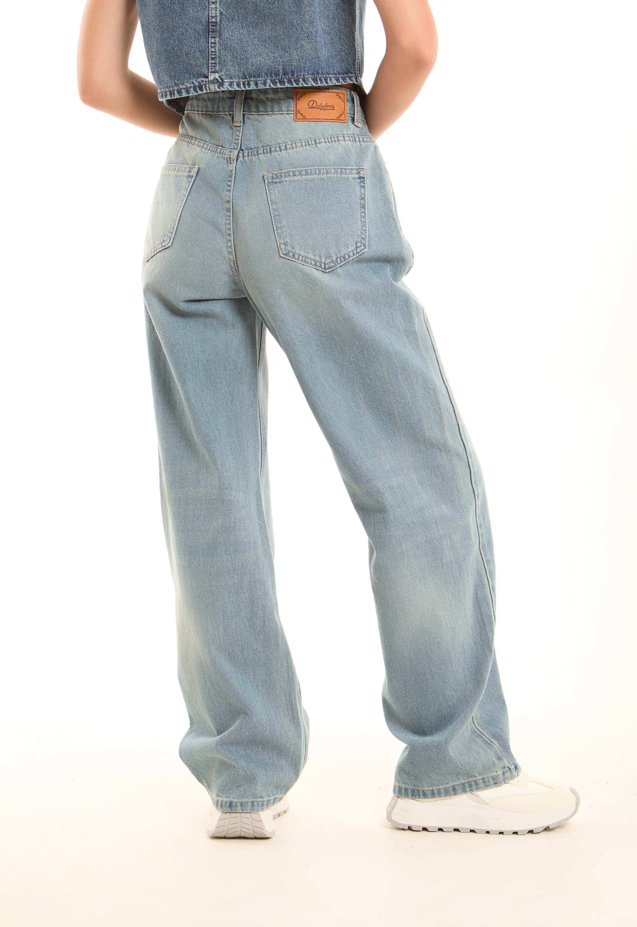 Washed Blue Straight-Leg Denim - Image 6