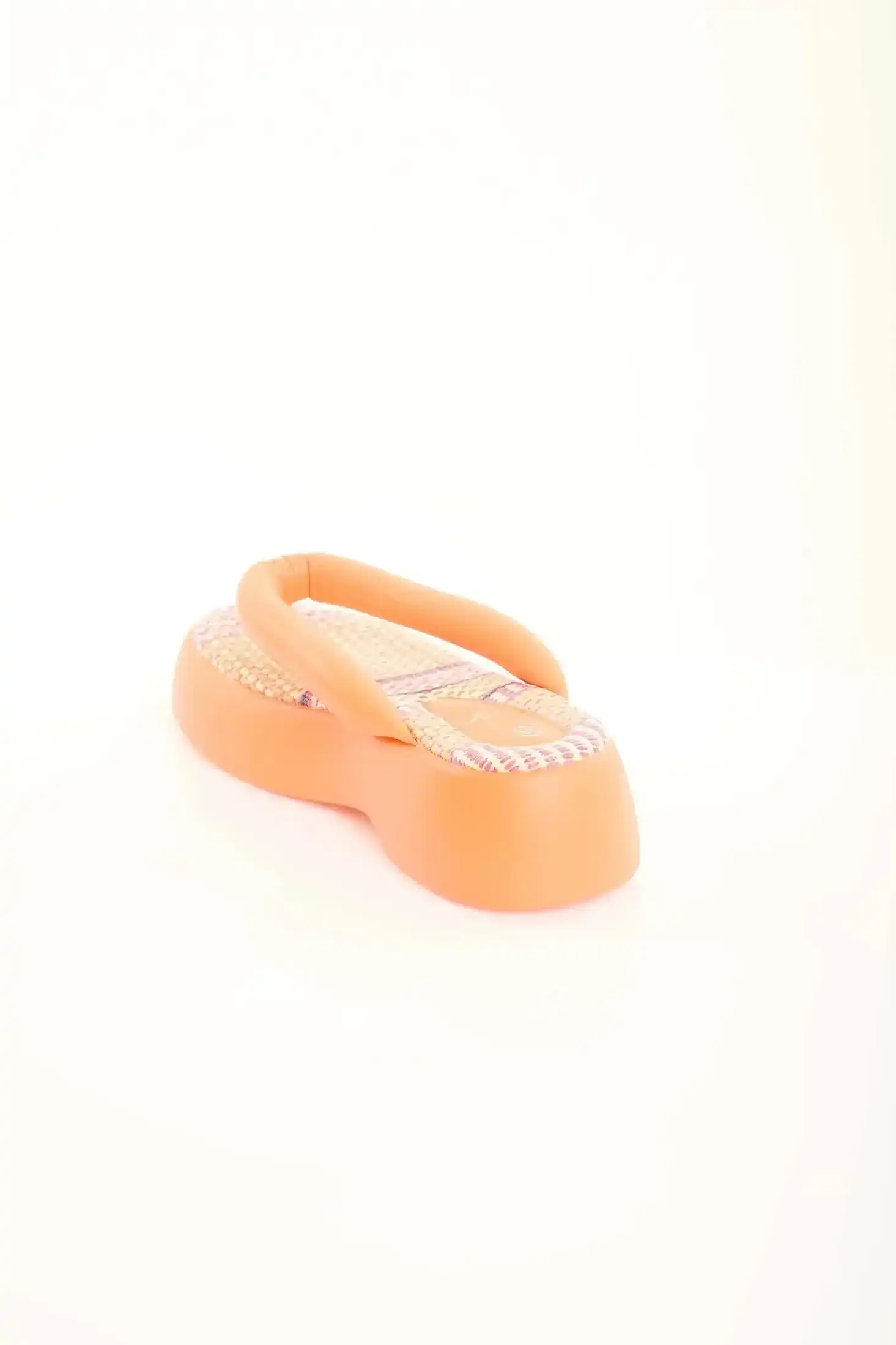Fabric Insole Platform Thong Sandals - Image 4