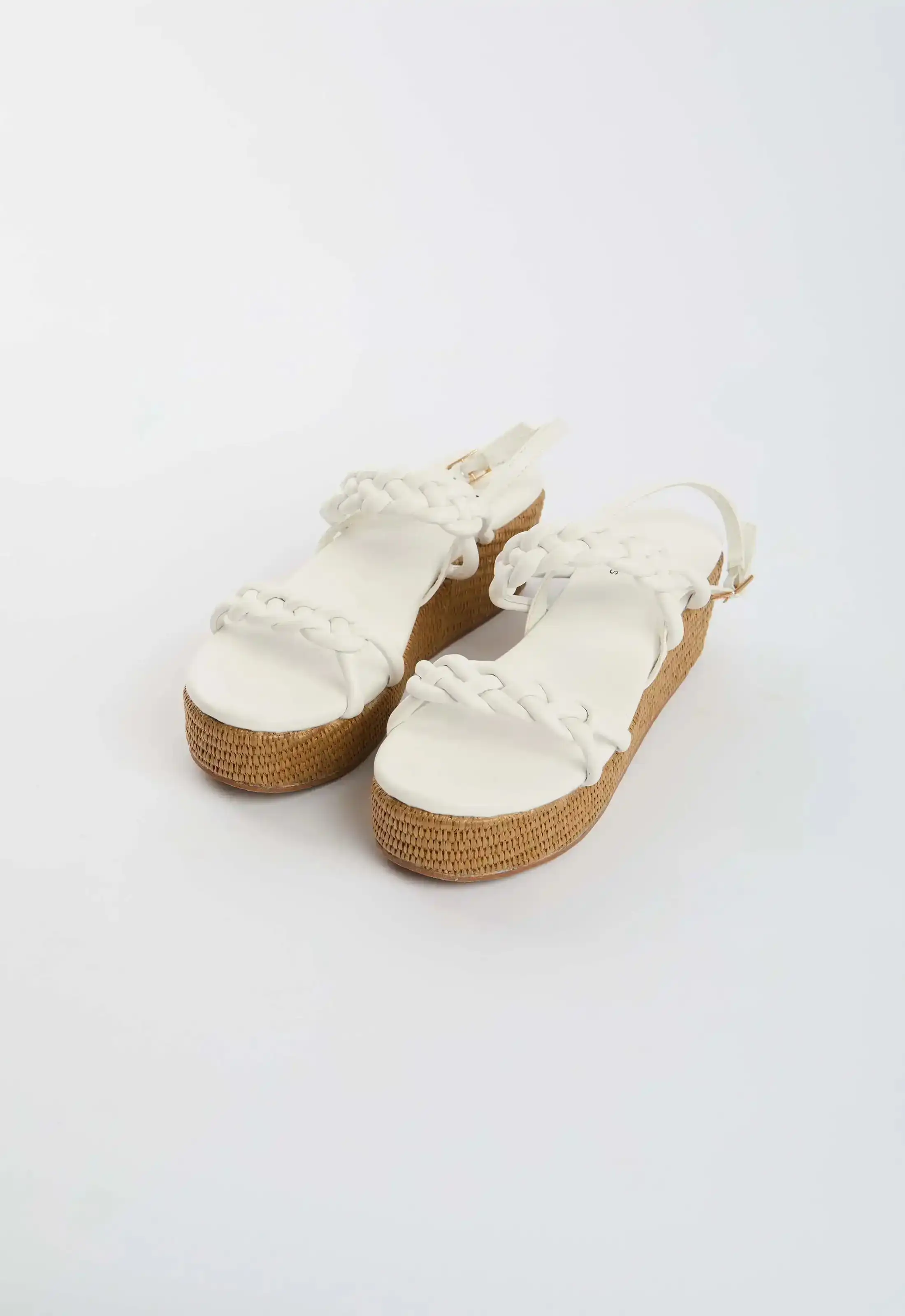 Braided Strap Platform Sandals